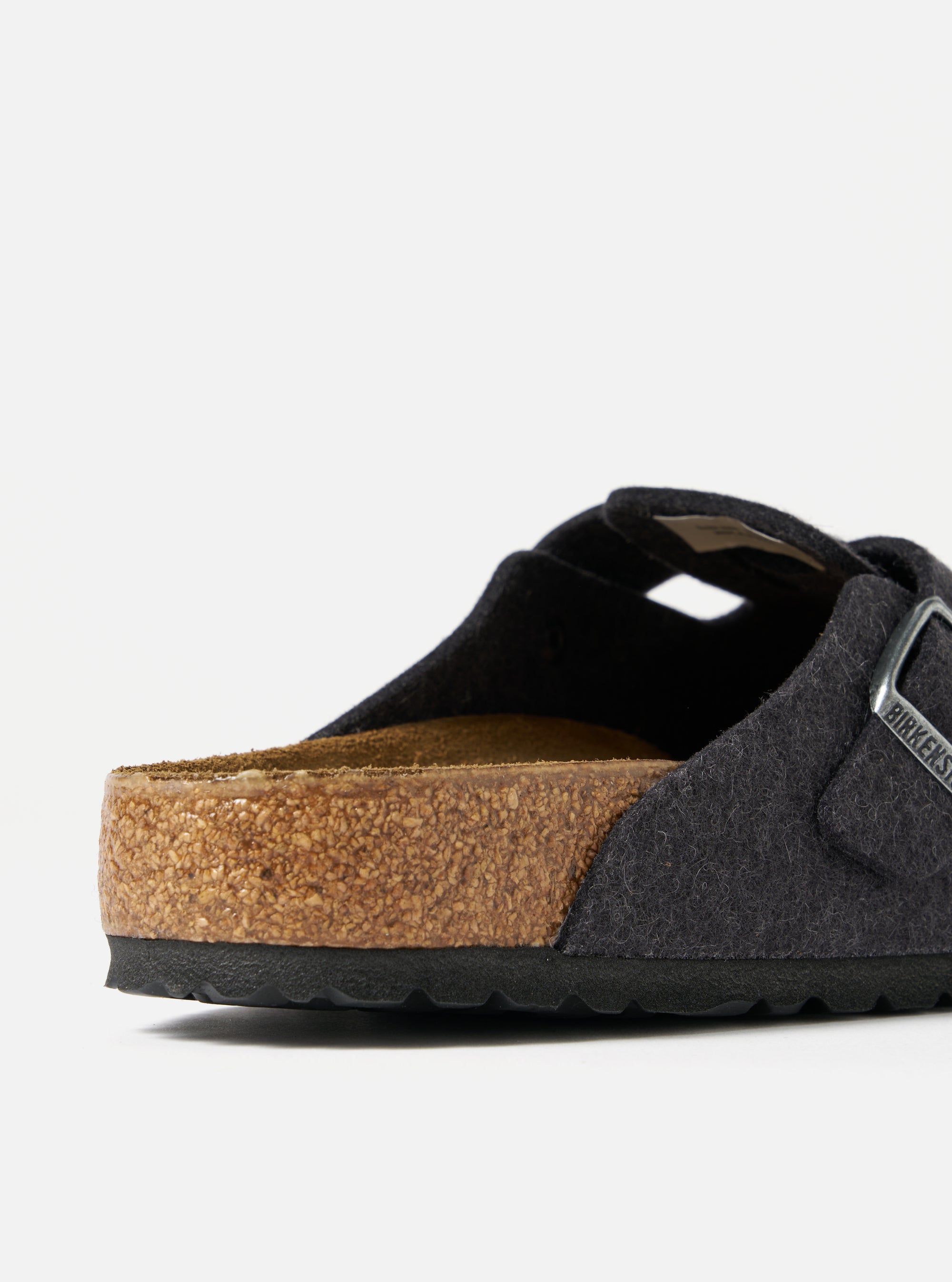 Birkenstock Boston in Anthracite Wool