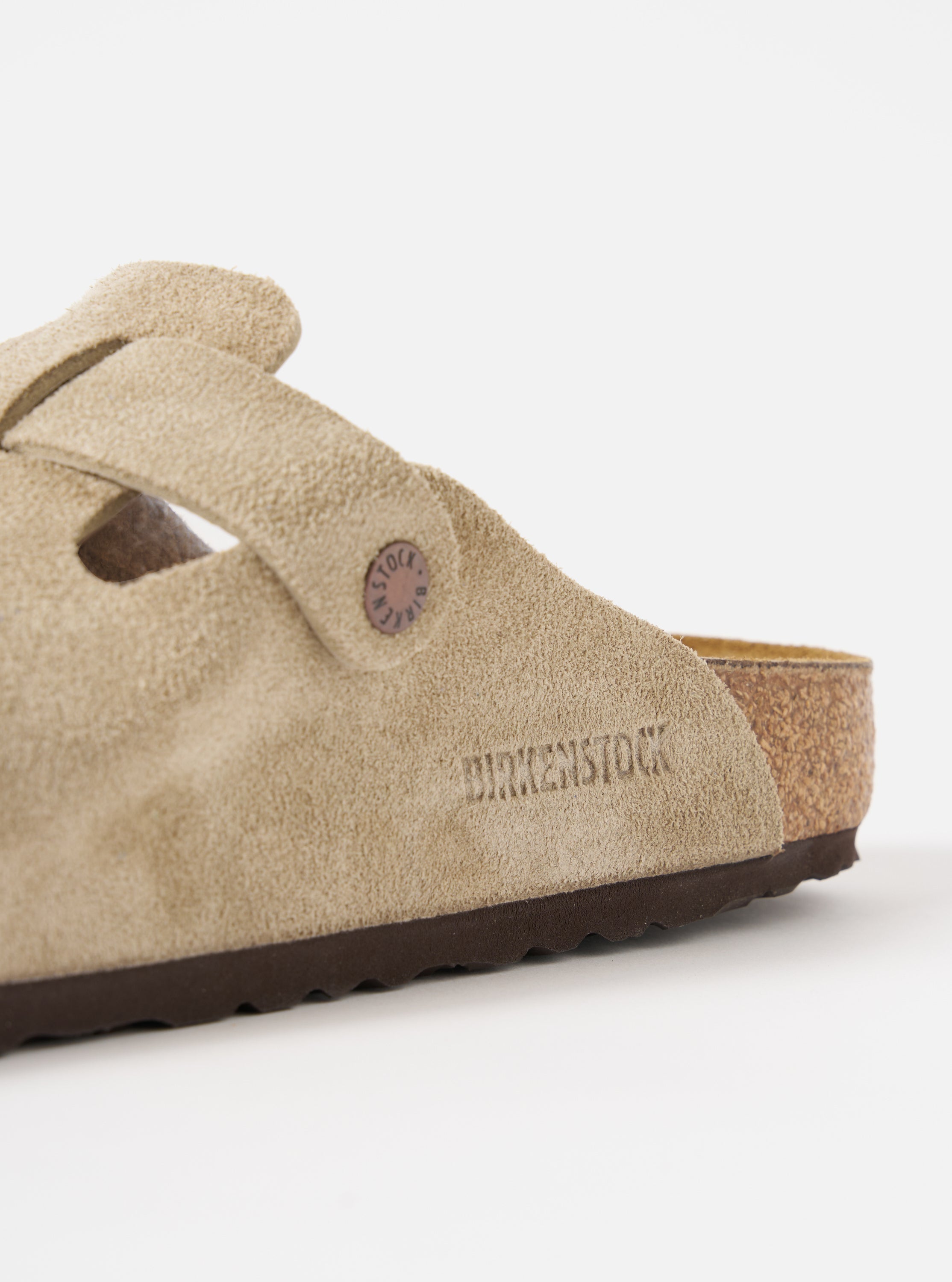 New Birkenstock Clog Taupe Suede Leather Size Eur 39 authentic Sandals