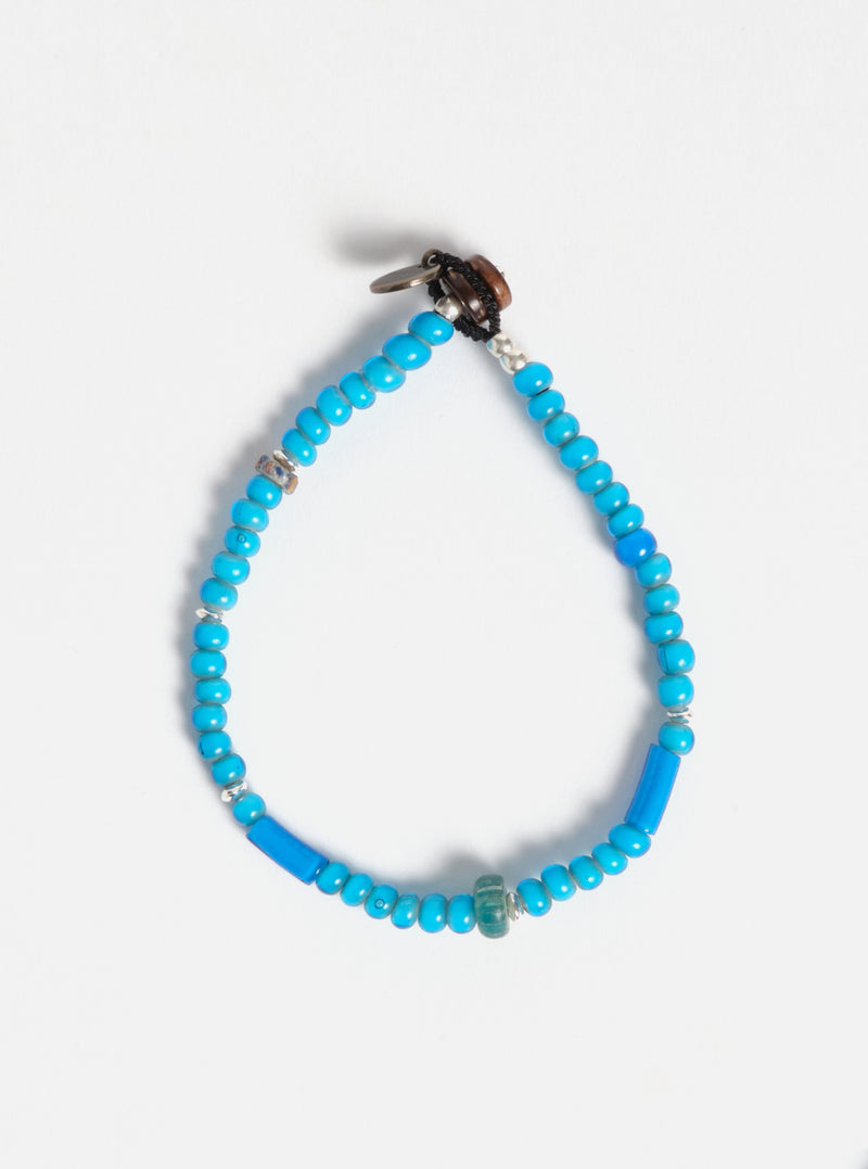 Mikia Bracelet in Blue & White Hearts