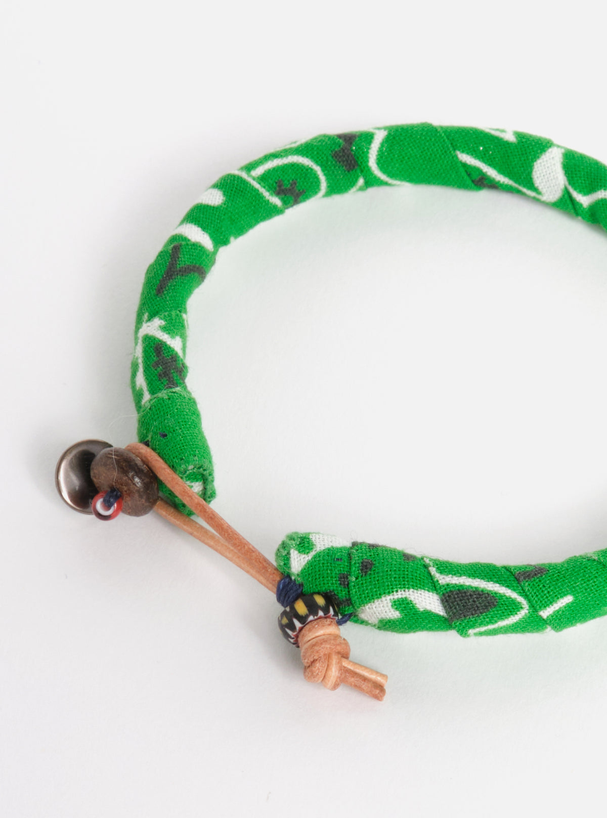 Mikia Bracelet in Green Bandana