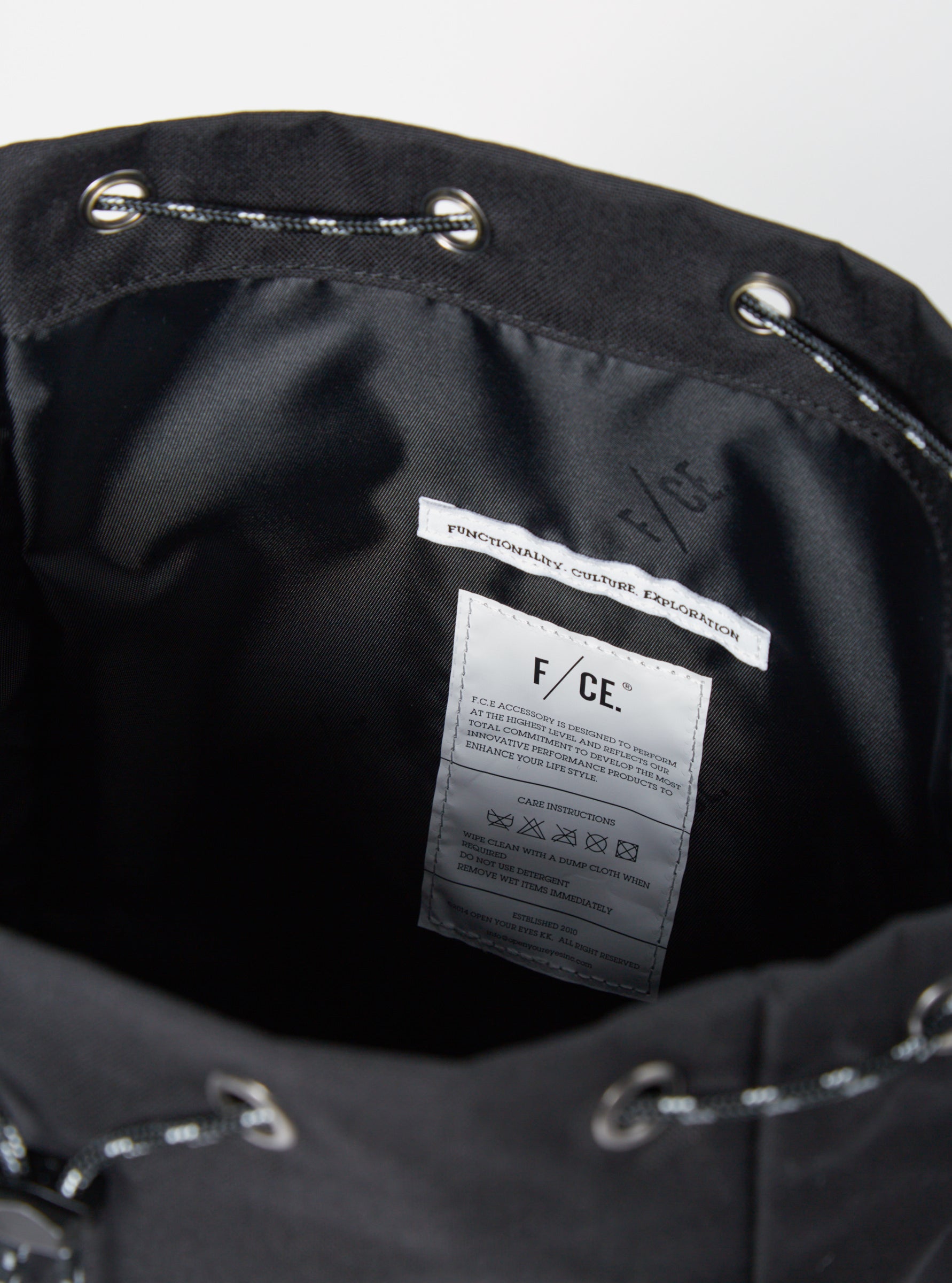 F/CE.® Drawstring Bag in Black Cordura®