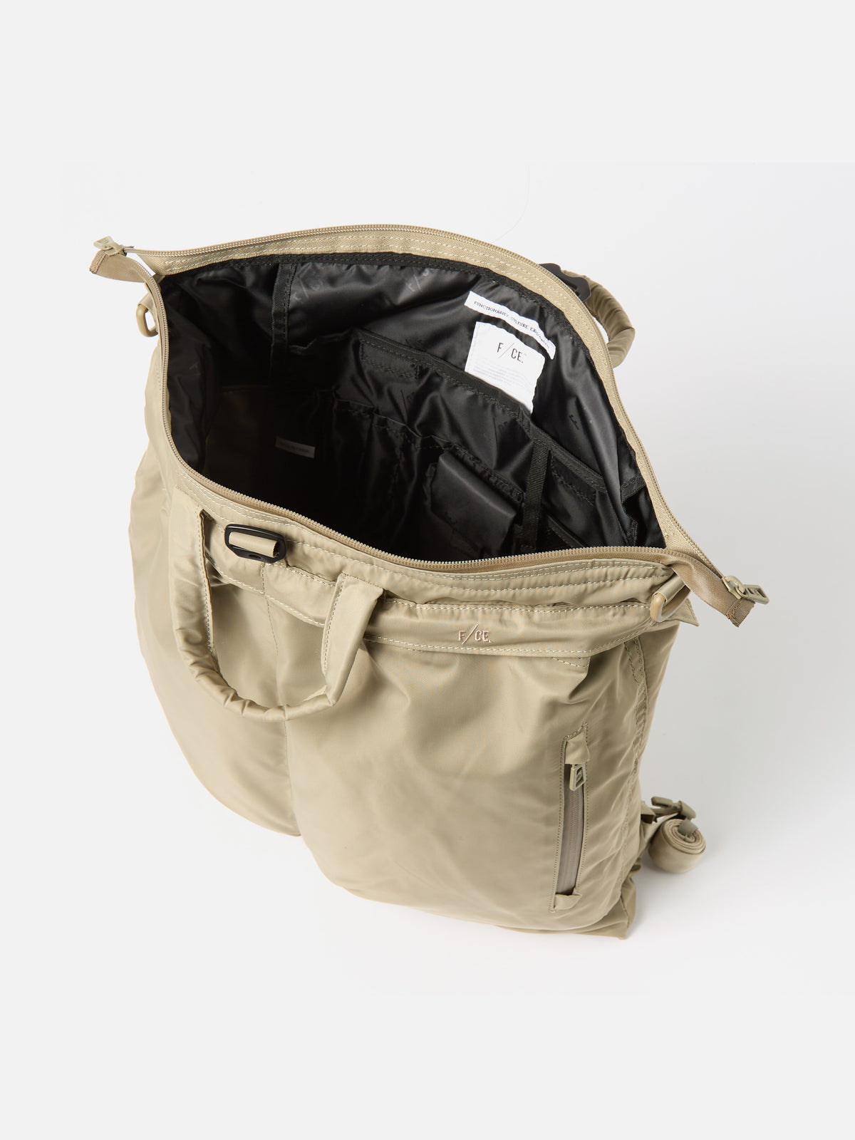 F/CE.® 3-Way Helmet Bag in Sage Green Recycled Twill