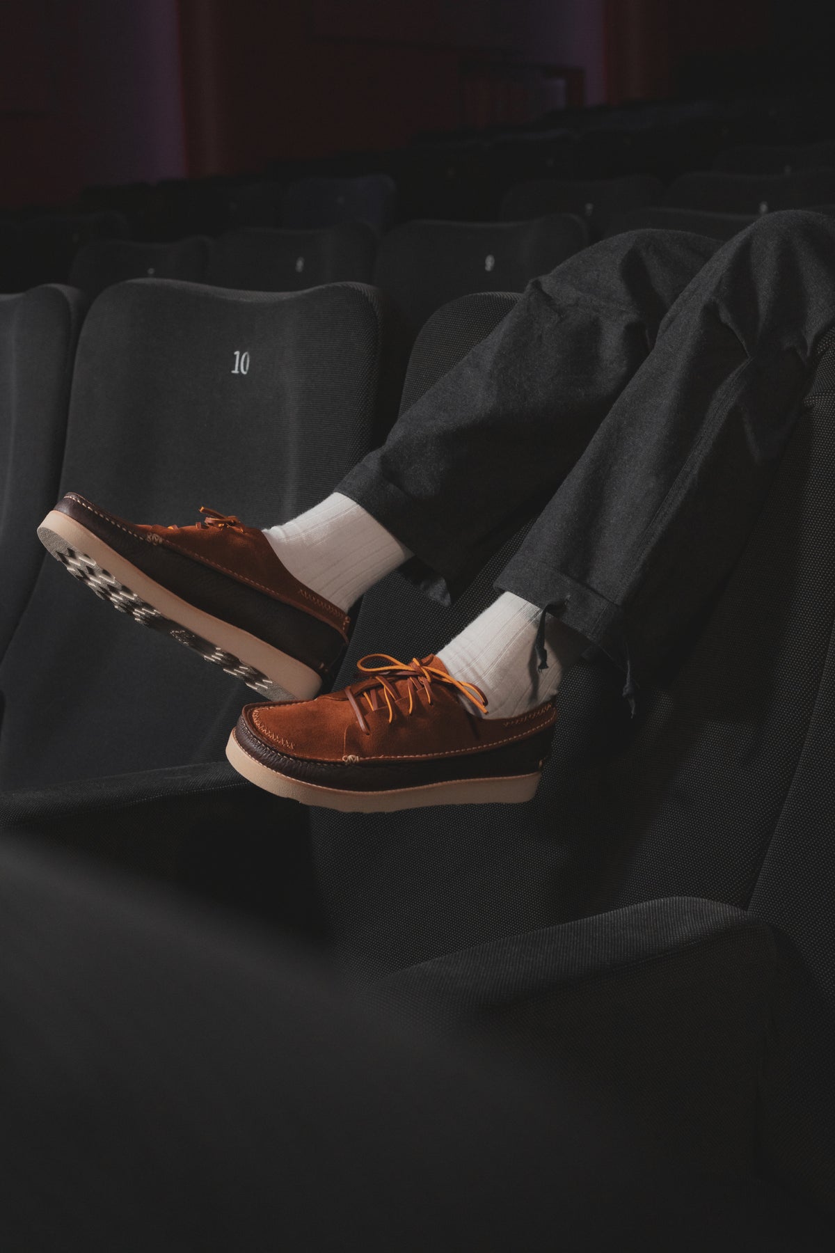 Yogi x Universal Works Finn in Cola/Dark Brown Suede/Tumbled Leather