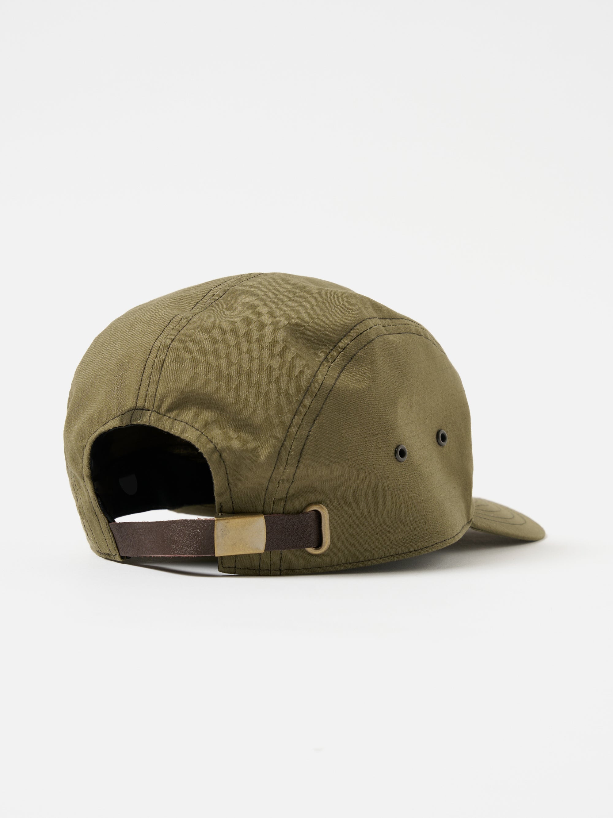 cableami® 4 Panel Cap in Olive Ripstop Cotton