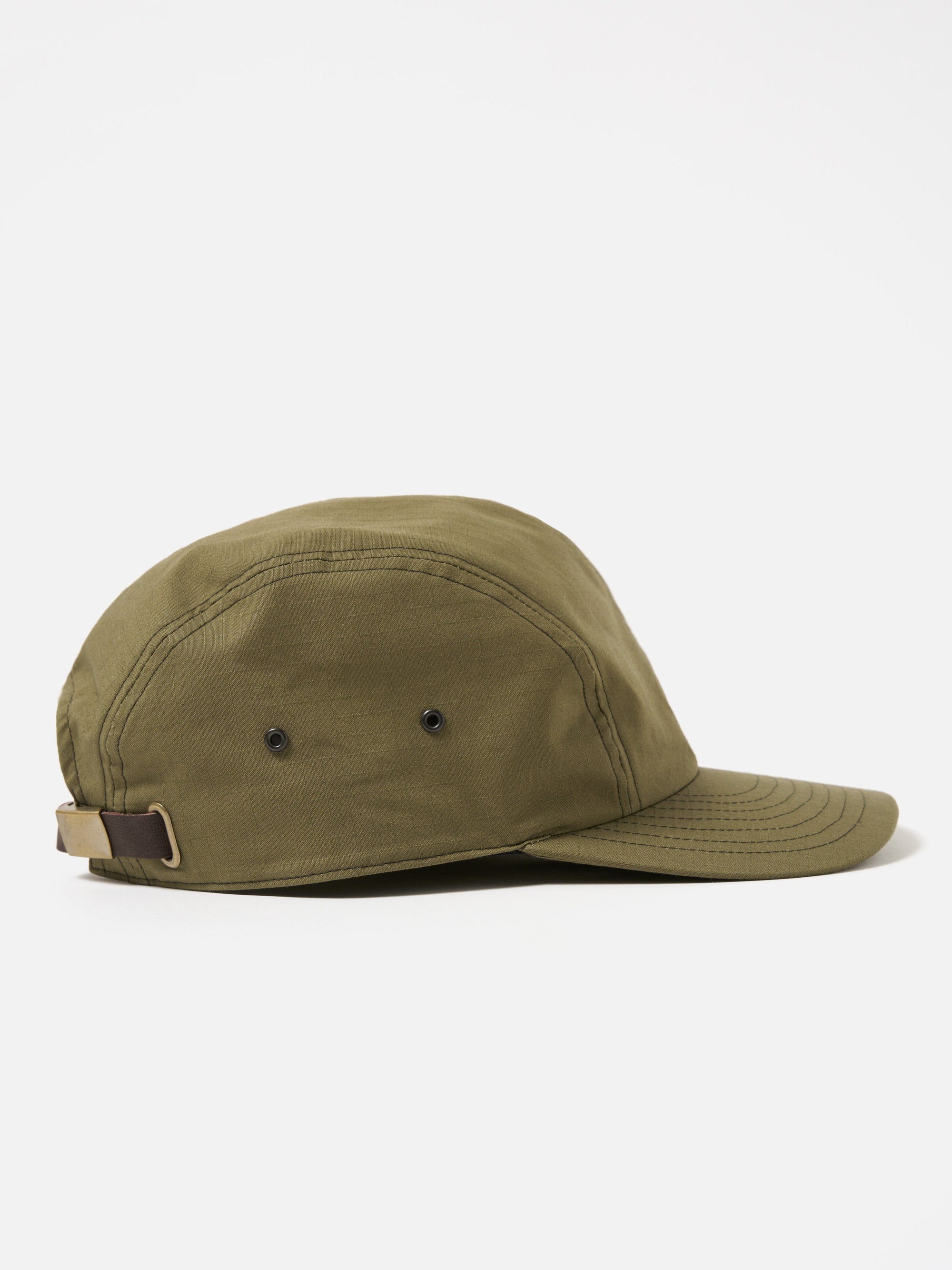 cableami® 4 Panel Cap in Olive Ripstop Cotton