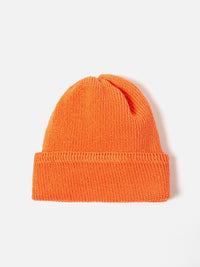 cableami® Waffle Watchcap in Neon Orange Linen