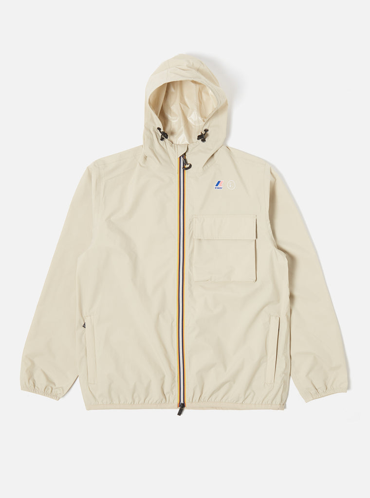 K-Way® x Universal Works Watergate Bay Jacket in Sand WR Ripstop