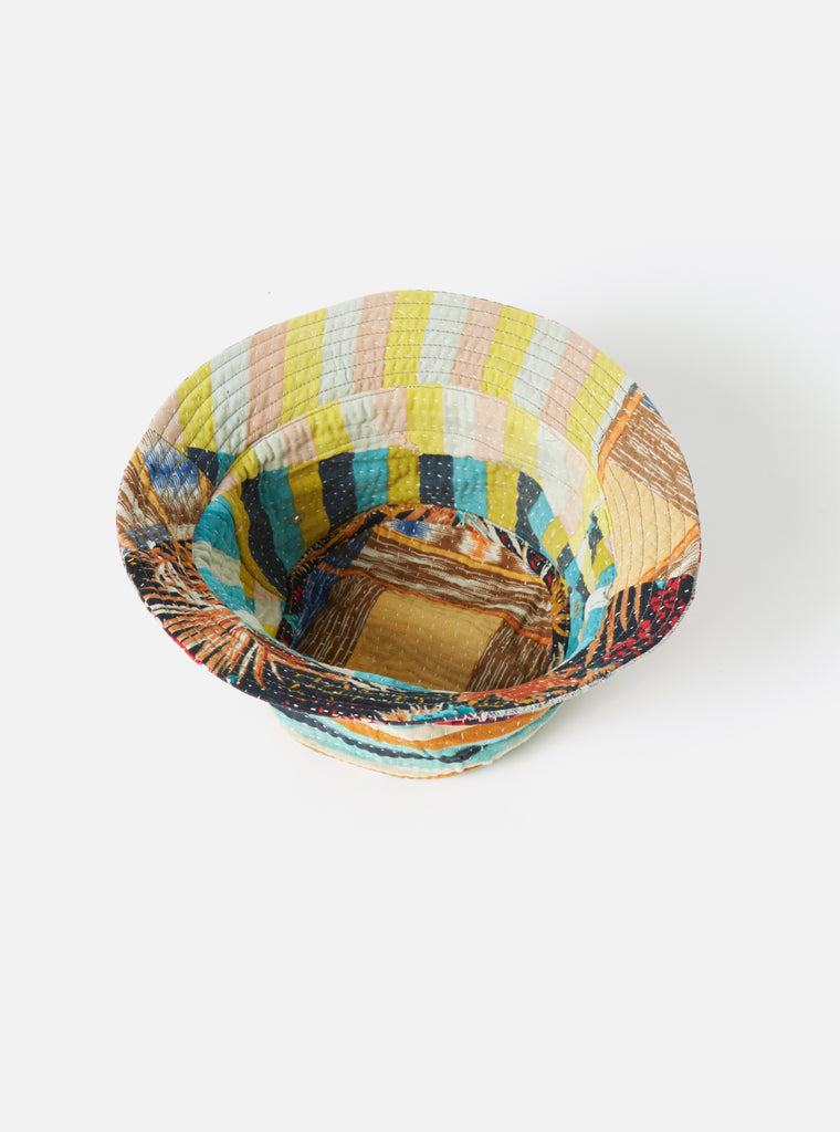 Universal Works Kantha Patchwork Bucket Hat #13 - Large.