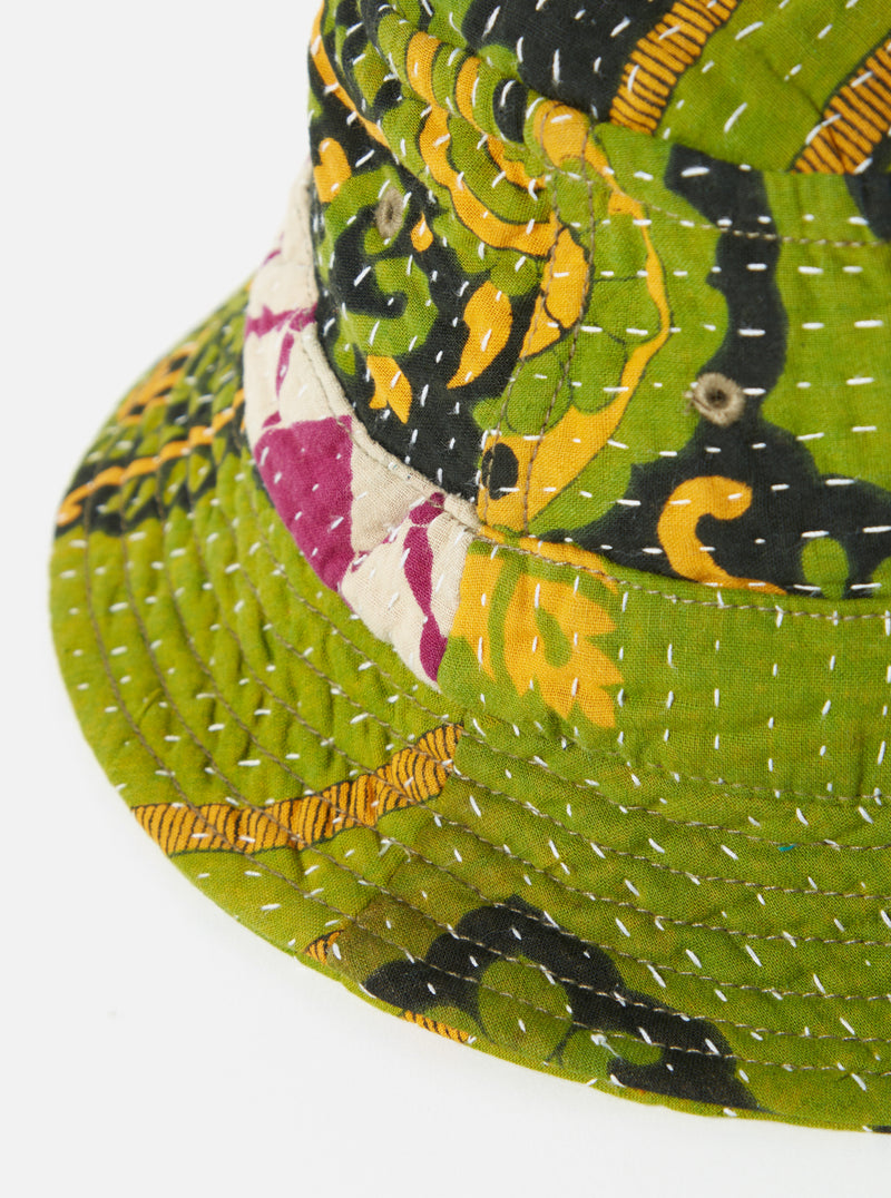 Universal Works Kantha Patchwork Bucket Hat #17 - Small.