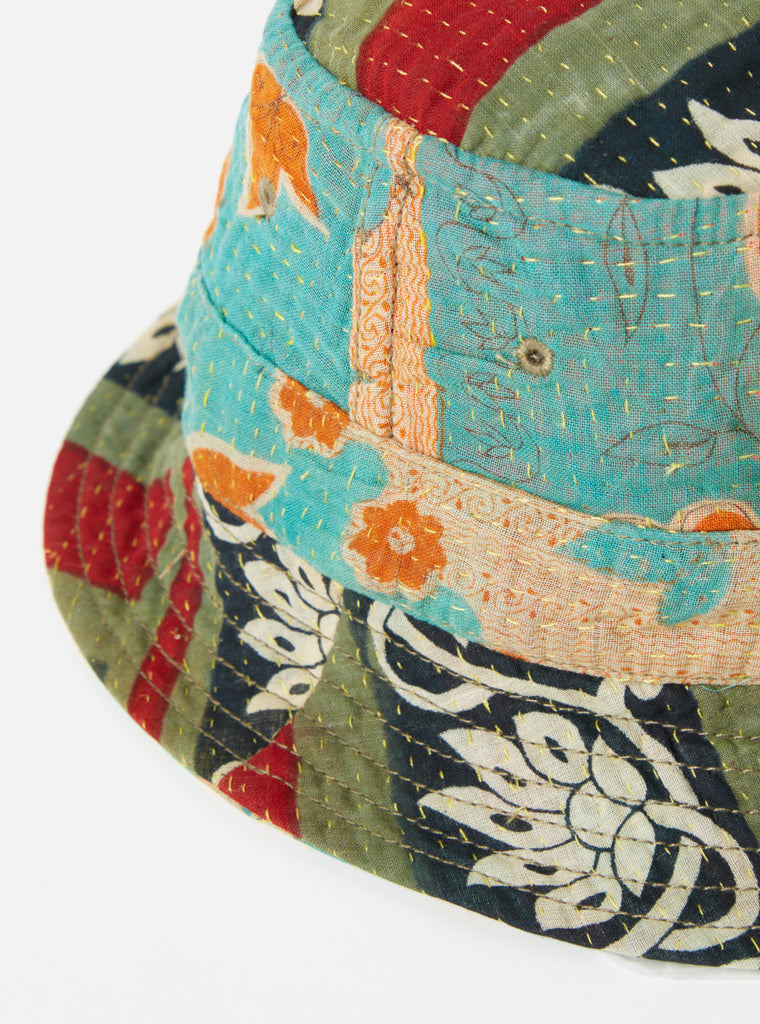 Universal Works Kantha Patchwork Bucket Hat #19 - Small.