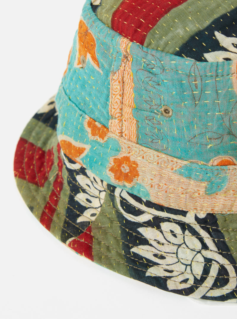 Universal Works Kantha Patchwork Bucket Hat #19 - Small.