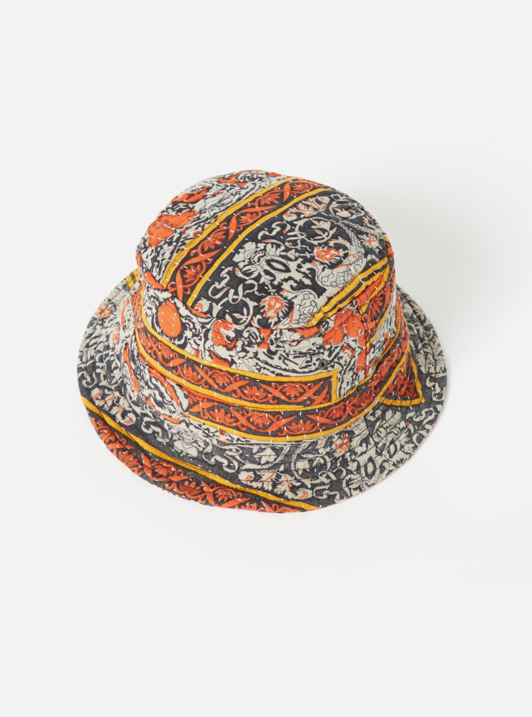 Universal Works Kantha Patchwork Bucket Hat #20 - Small.