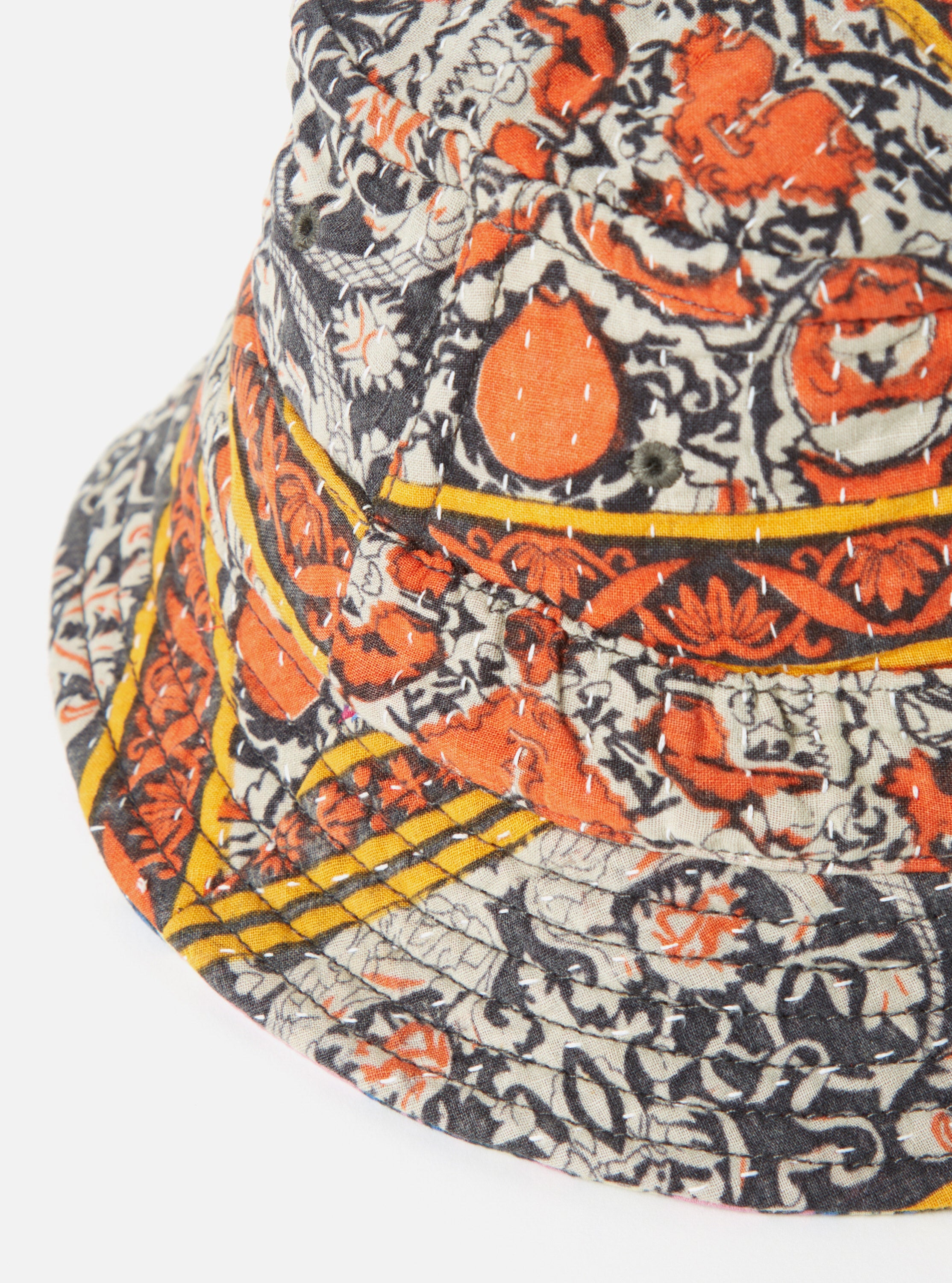 Universal Works Kantha Patchwork Bucket Hat #20 - Small.