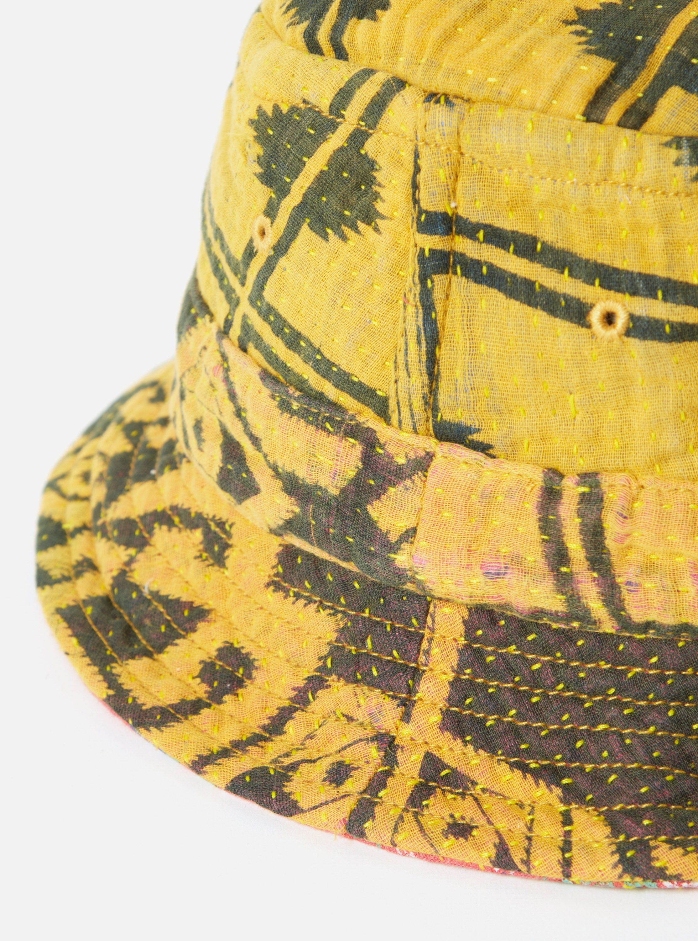 Universal Works Kantha Patchwork Bucket Hat #22 - Medium.