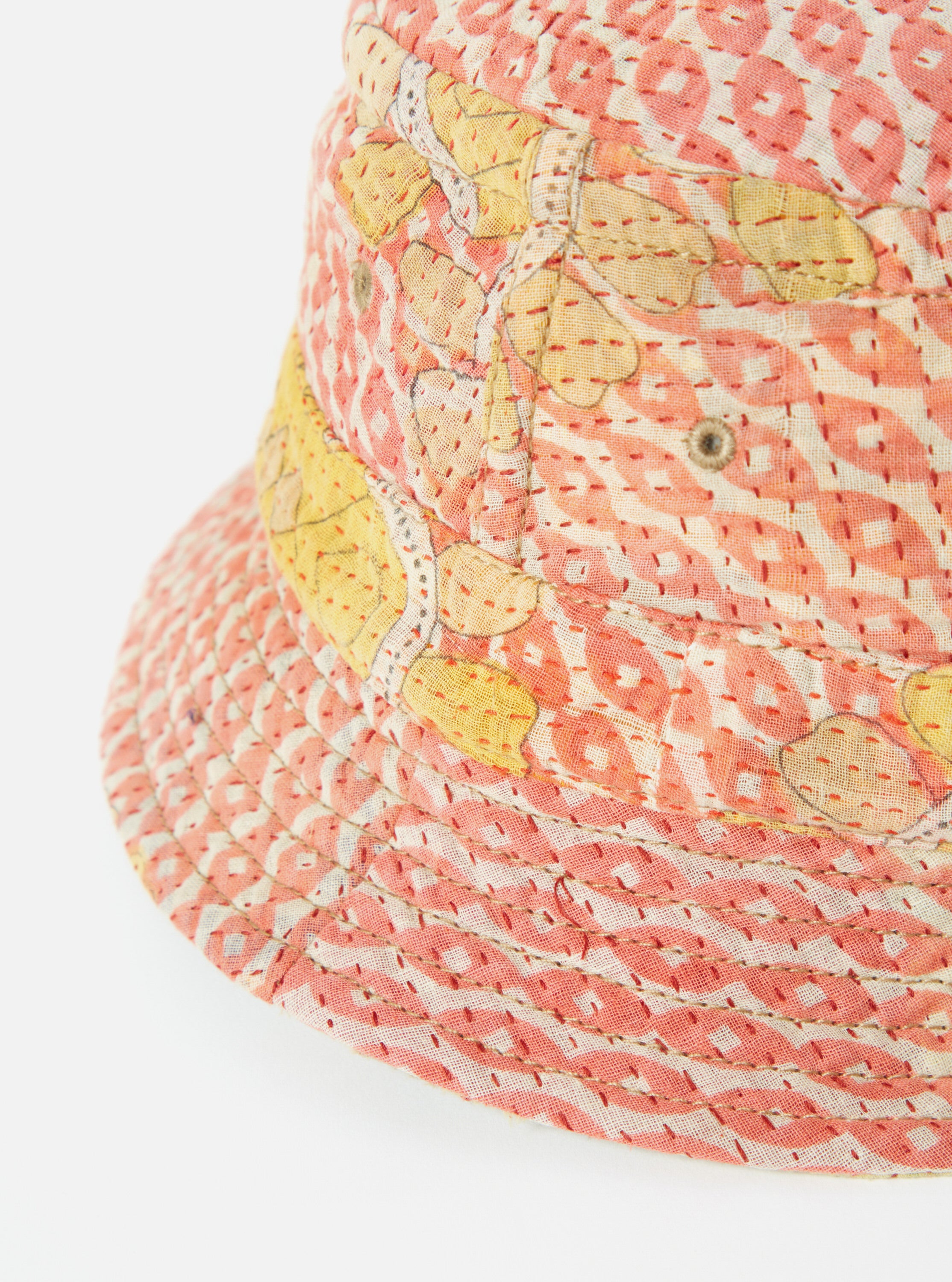 Universal Works Kantha Patchwork Bucket Hat #24 - Medium.