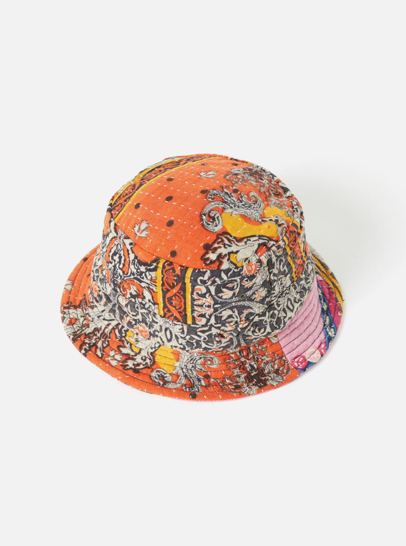 Universal Works Kantha Patchwork Bucket Hat #25 - Small.