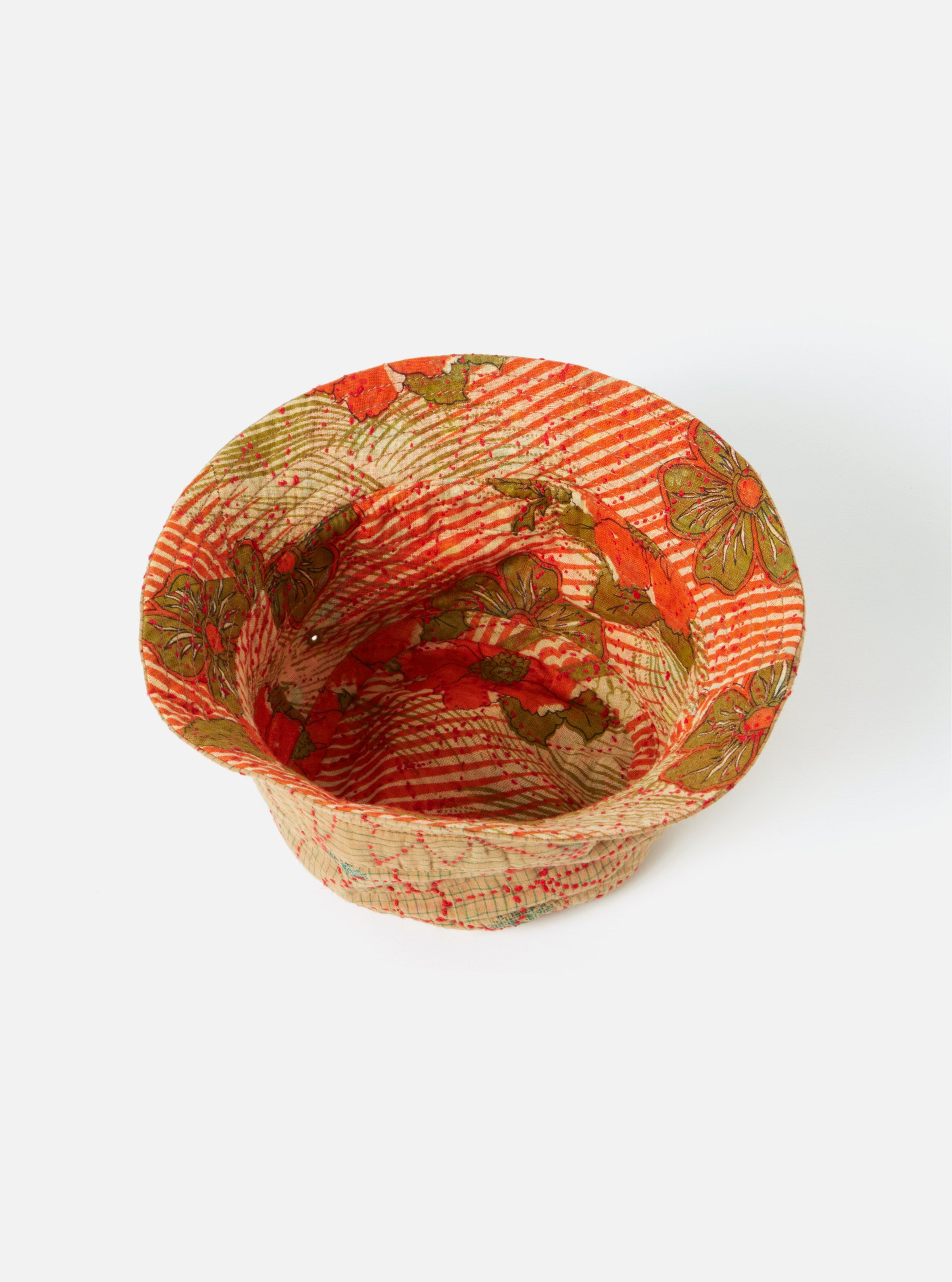 Universal Works Kantha Patchwork Bucket Hat #27 - Medium.