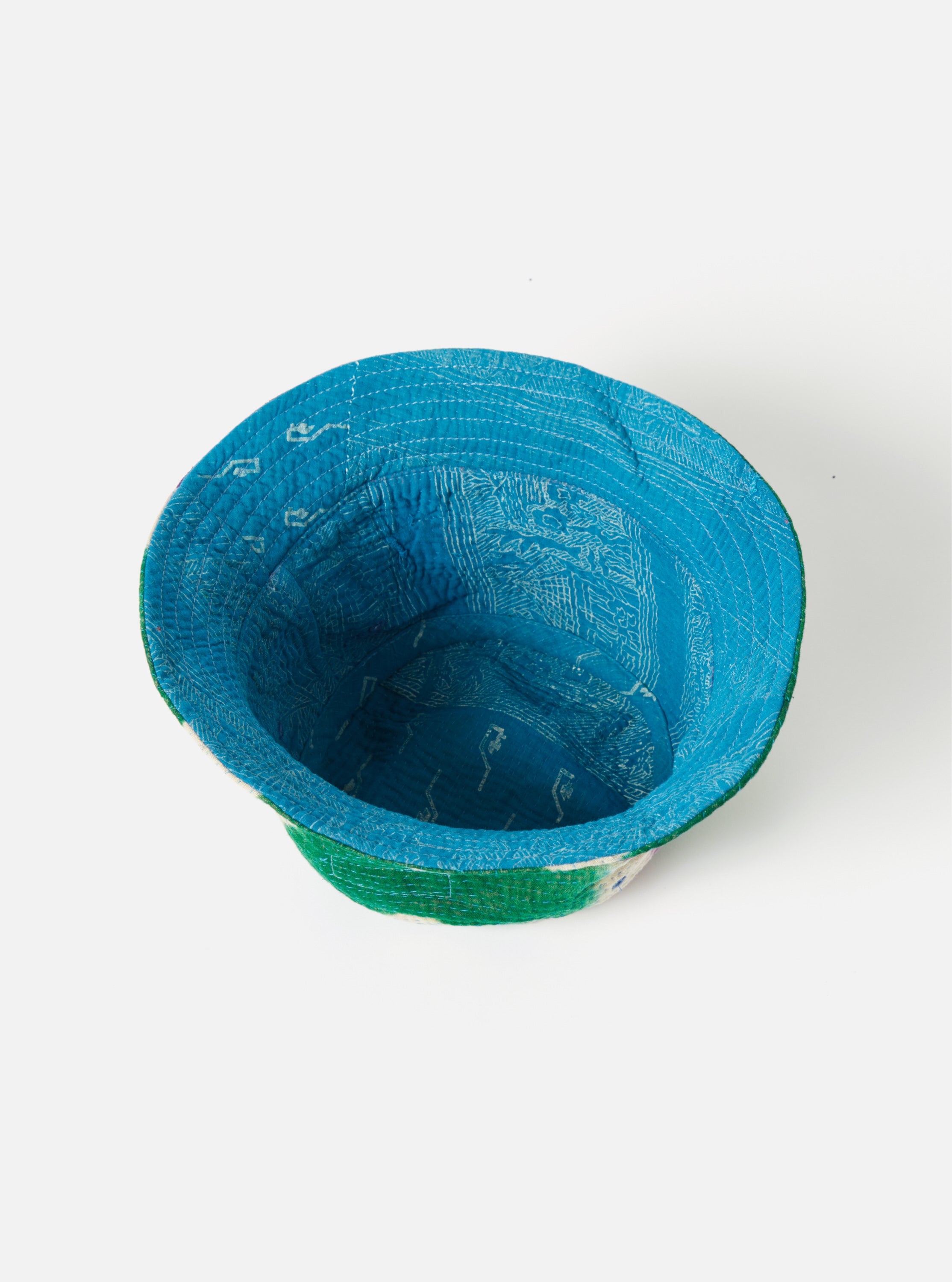 Universal Works Kantha Patchwork Bucket Hat #29 - Medium.