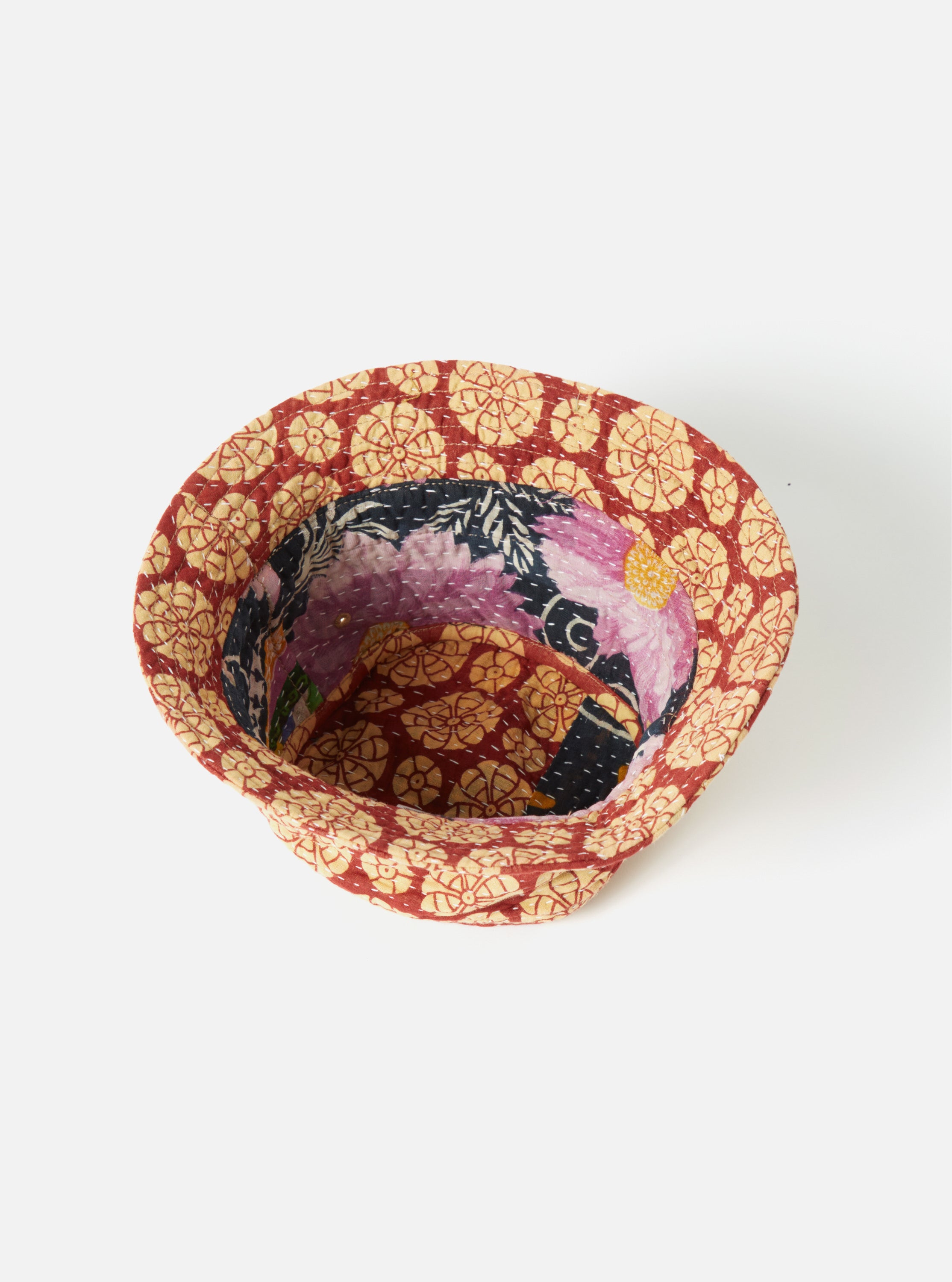 Universal Works Kantha Patchwork Bucket Hat #31 - Small.