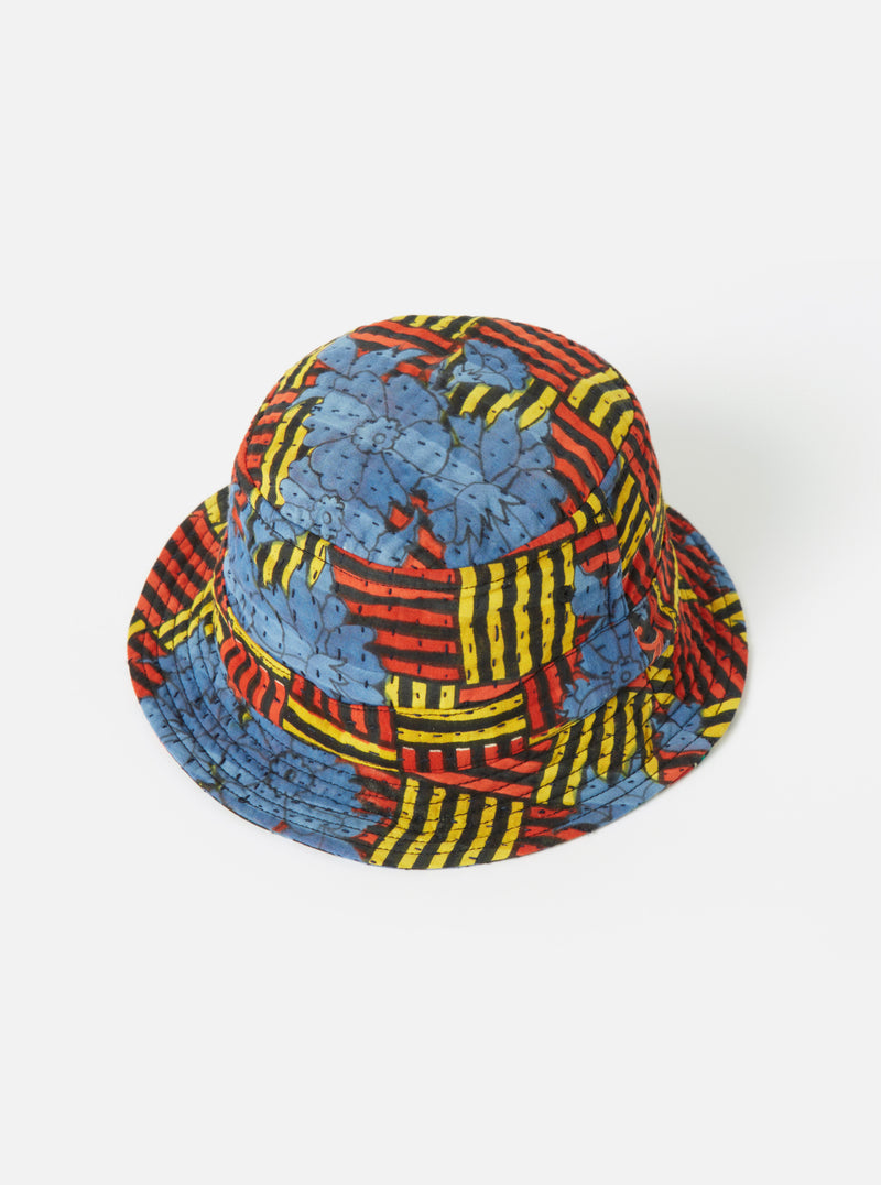 Universal Works Kantha Patchwork Bucket Hat #35 - Large.