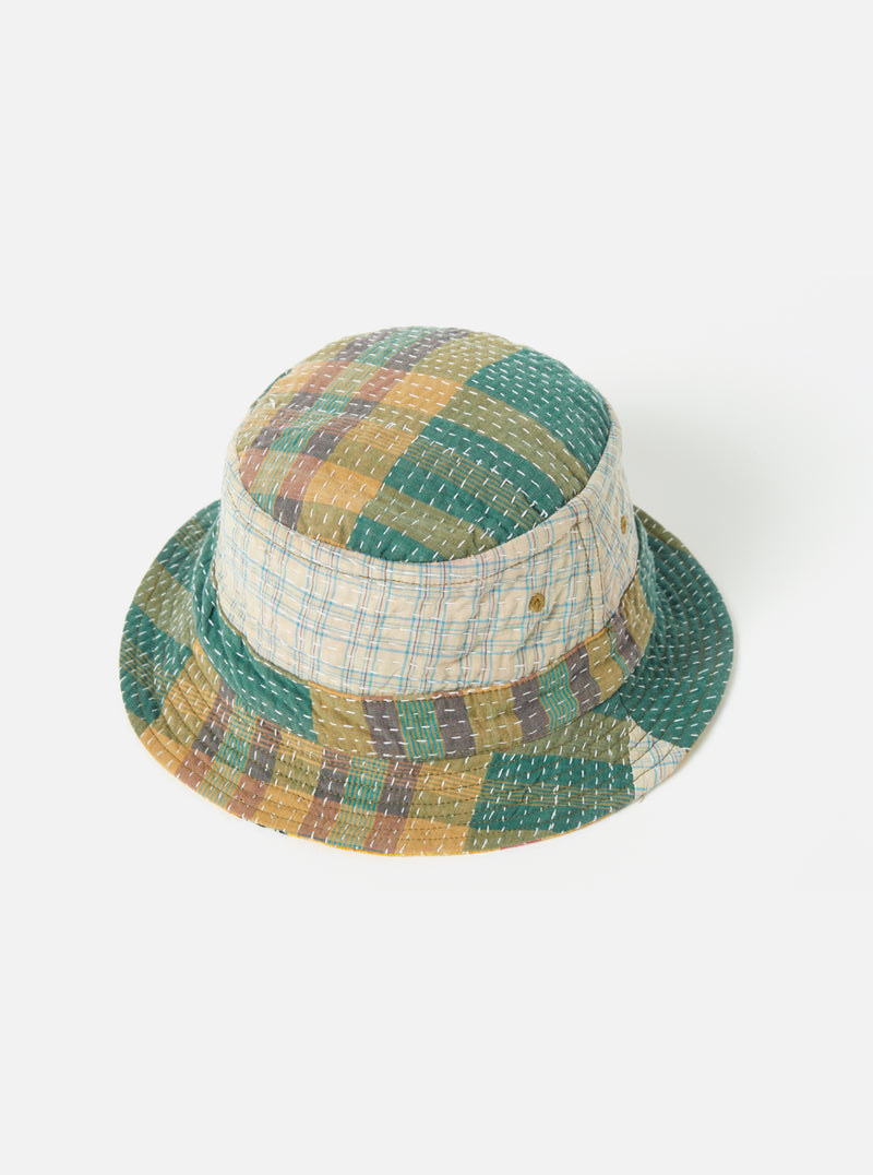 Universal Works Kantha Patchwork Bucket Hat #36 - Large.