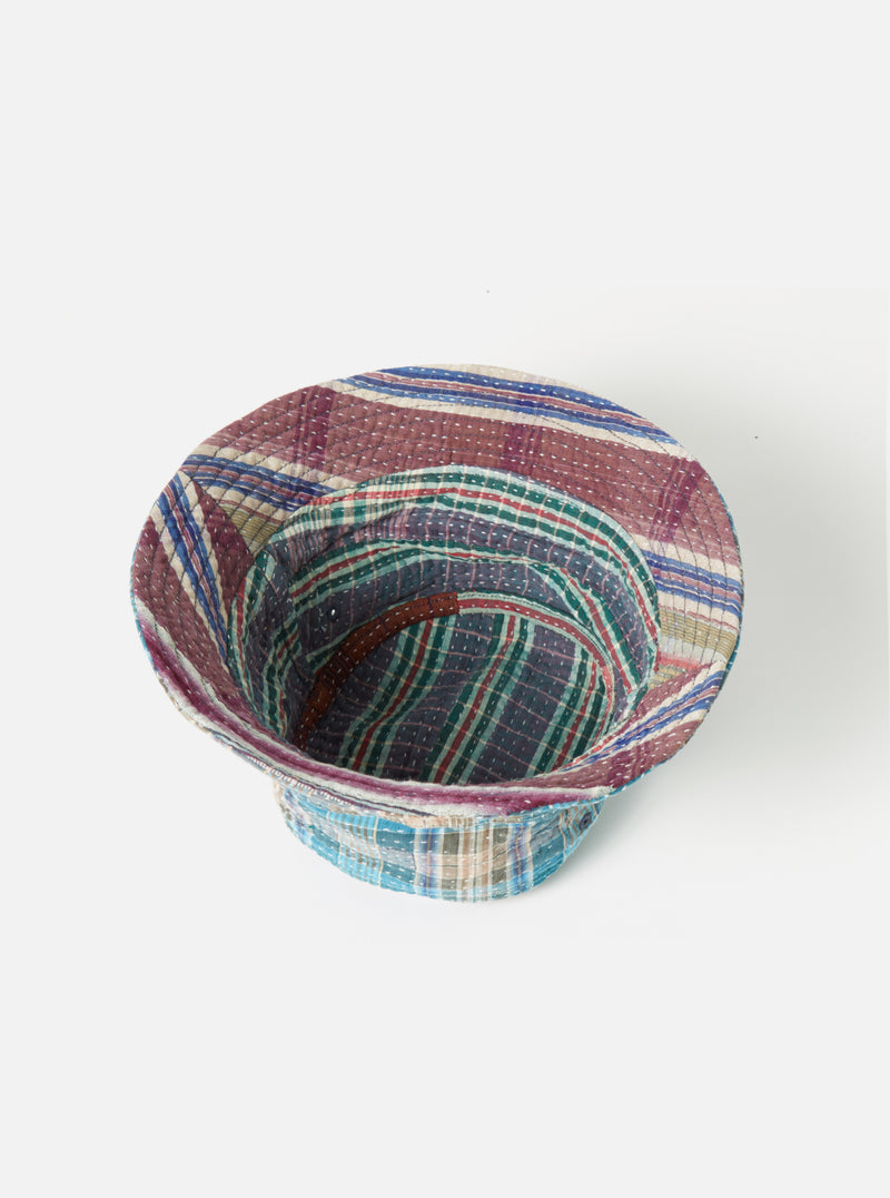 Universal Works Kantha Patchwork Bucket Hat #40 - Large.