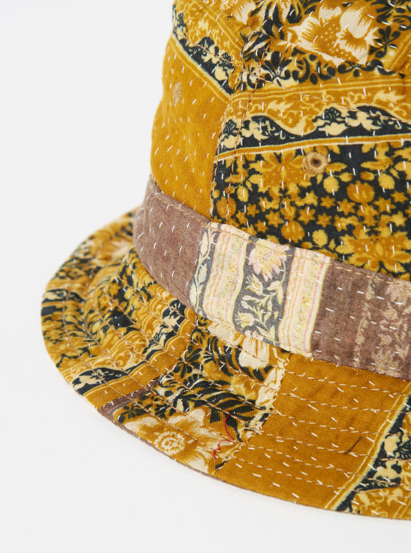 Universal Works Kantha Patchwork Bucket Hat #43 - Medium.
