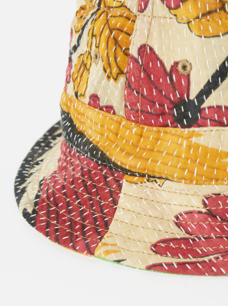 Universal Works Kantha Patchwork Bucket Hat #8 - Medium.