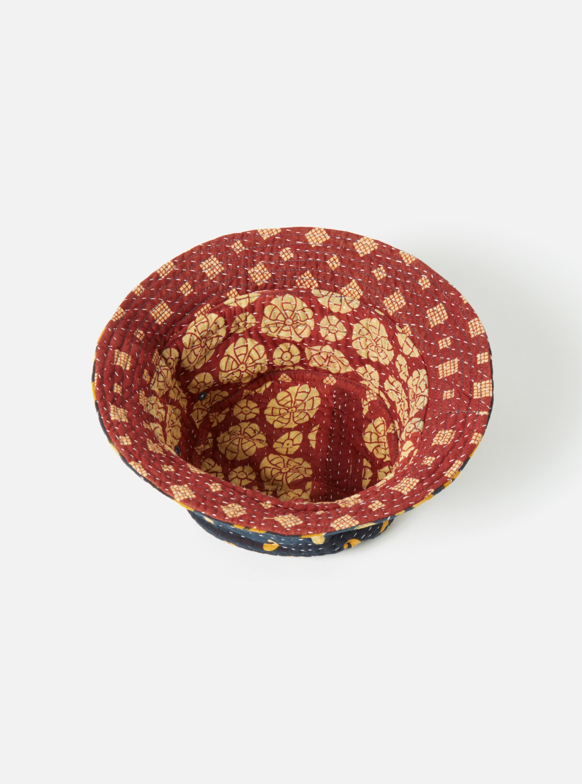 Universal Works Kantha Patchwork Bucket Hat #9 - Large.