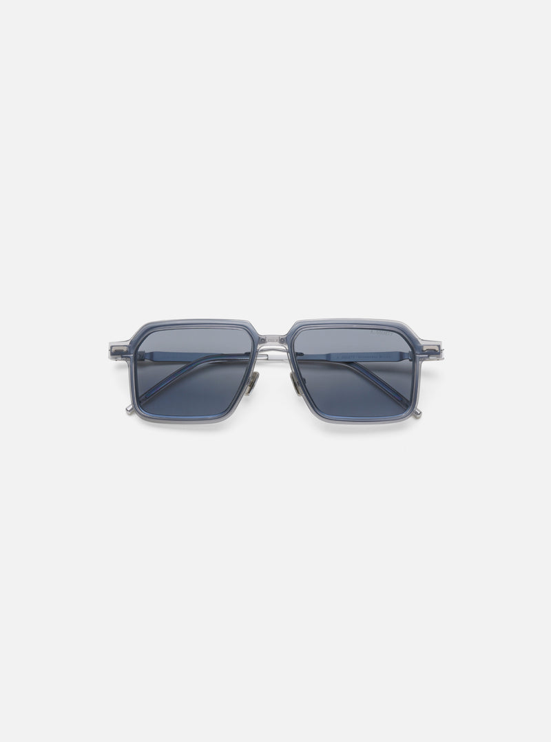 A. SOCIETY x Universal Works Silver/Grey Kowloon Eyewear