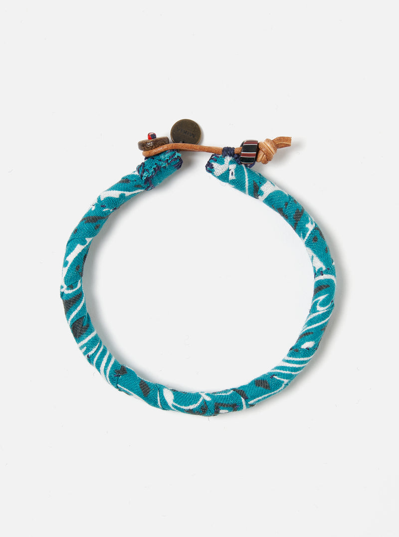 Mikia Bracelet in Blue Green Bandana