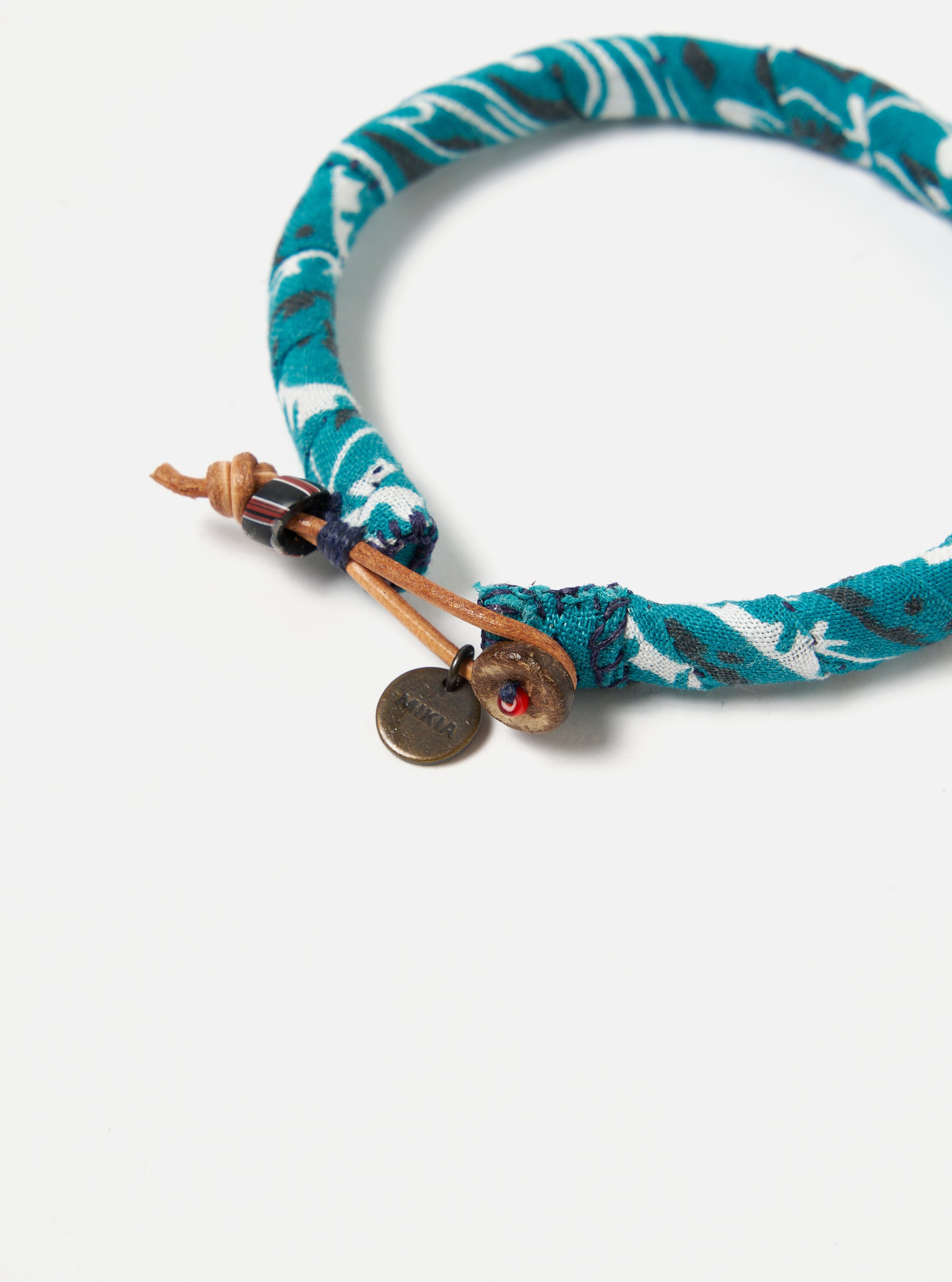 Mikia Bracelet in Blue Green Bandana