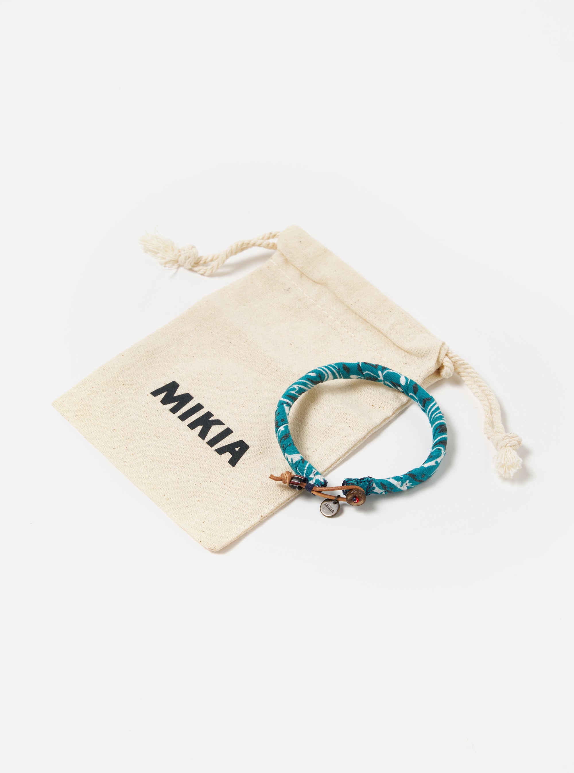 Mikia Bracelet in Blue Green Bandana