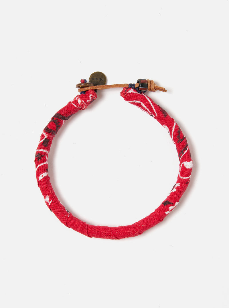 Mikia Bracelet in Red Bandana