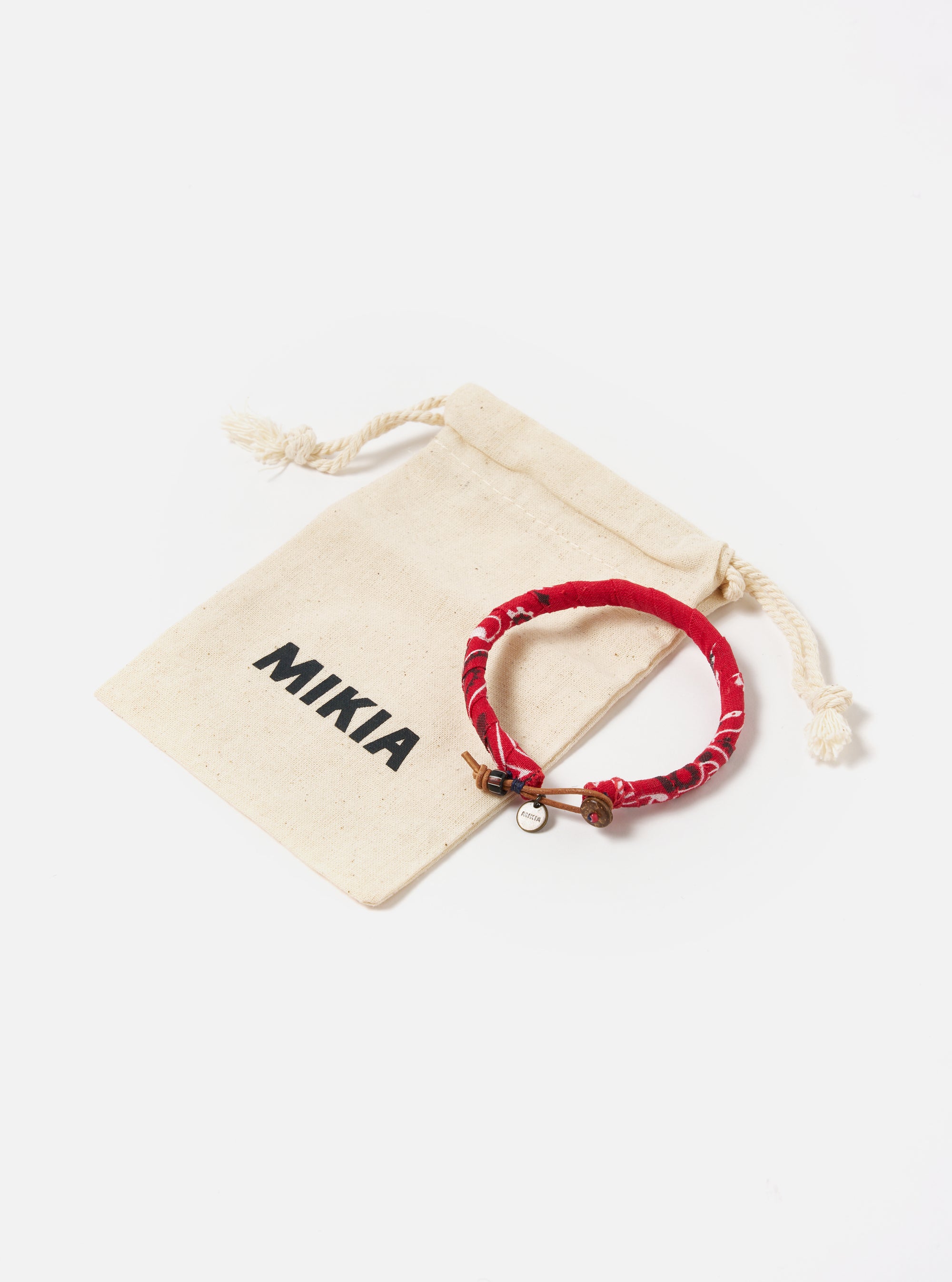 Mikia Bracelet in Red Bandana