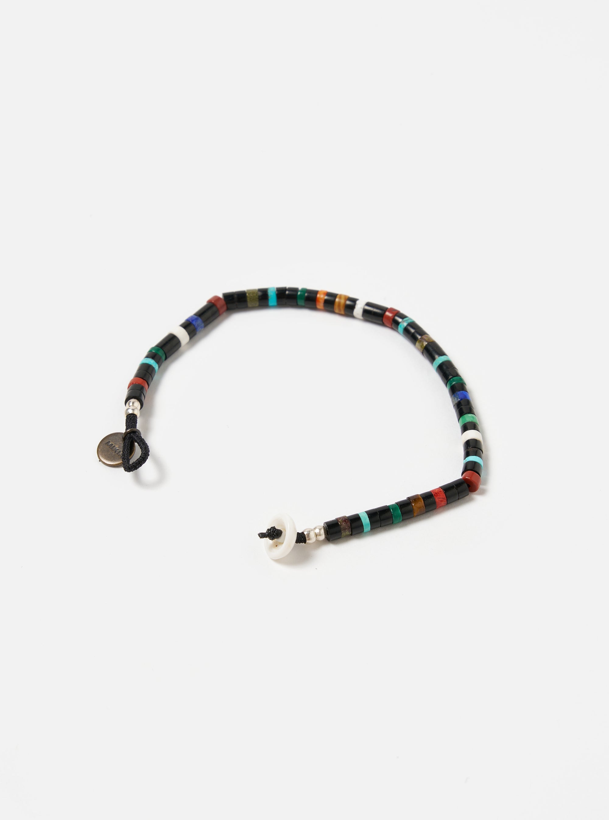 Mikia Bracelet Heishi Beads in Jet/Multi