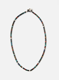 Mikia Necklace Heishi Beads in Jet/Multi