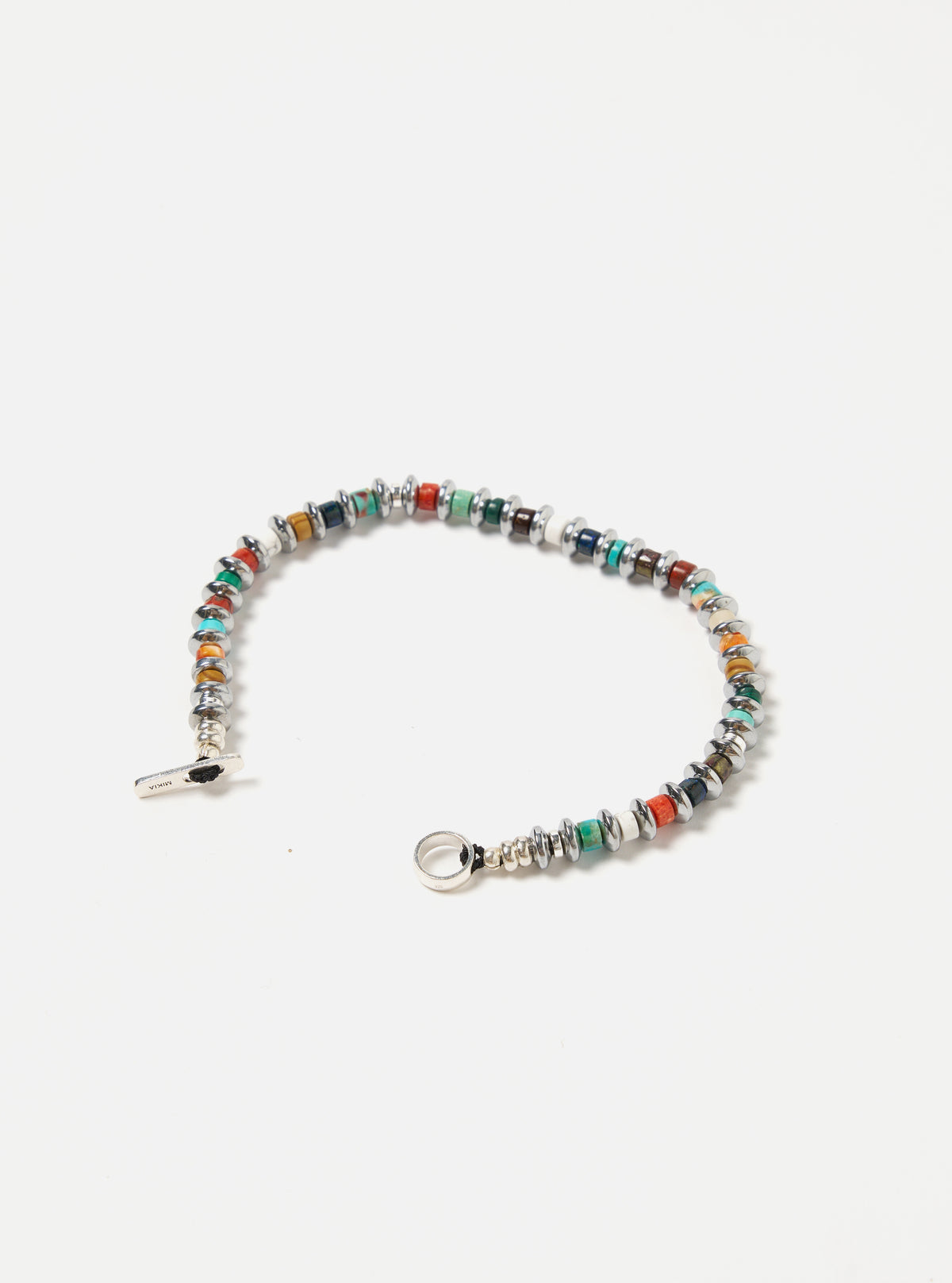 Mikia Bracelet Hematite Roundel in Multi