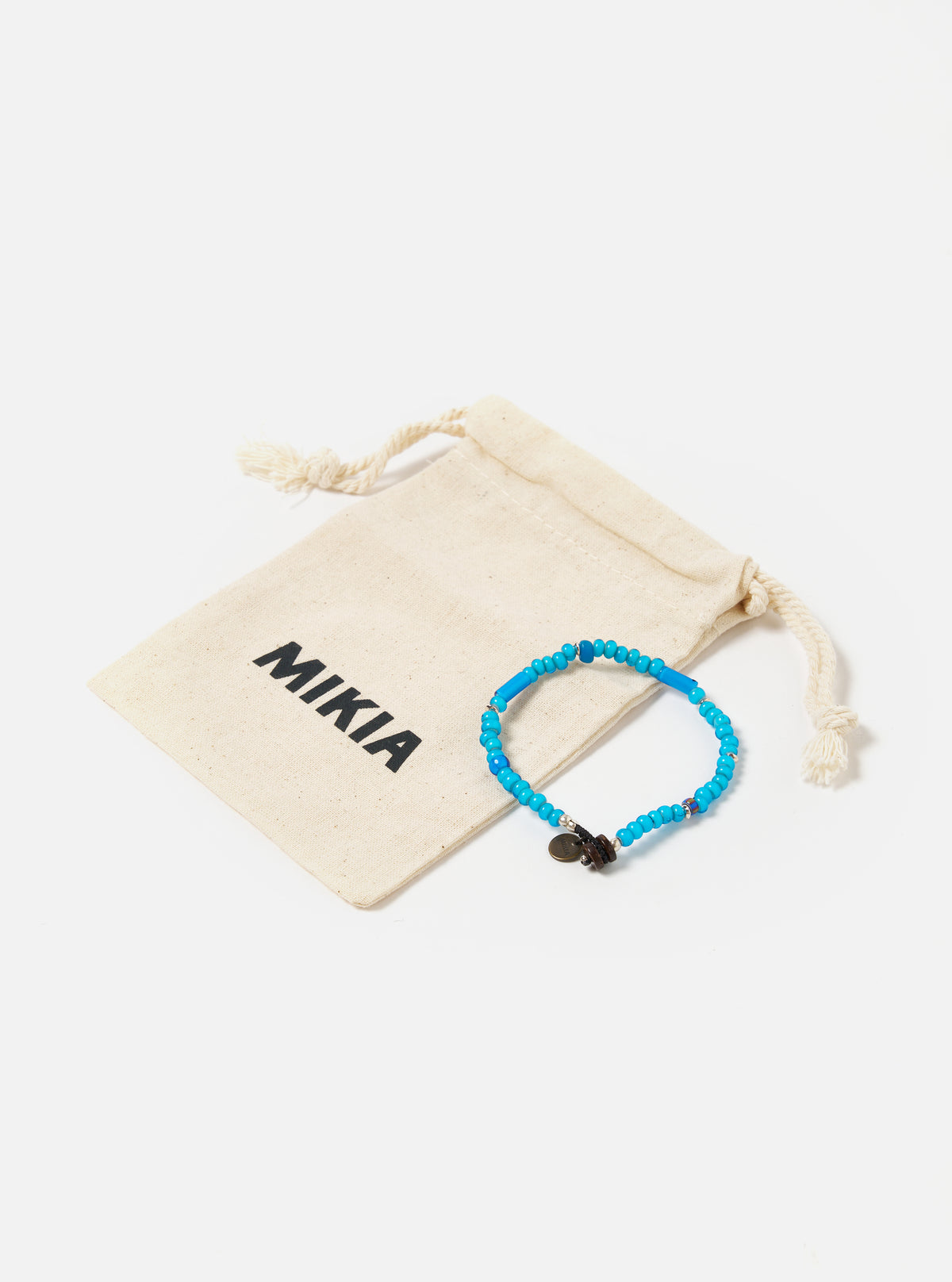 Mikia Bracelet in Blue White Hearts