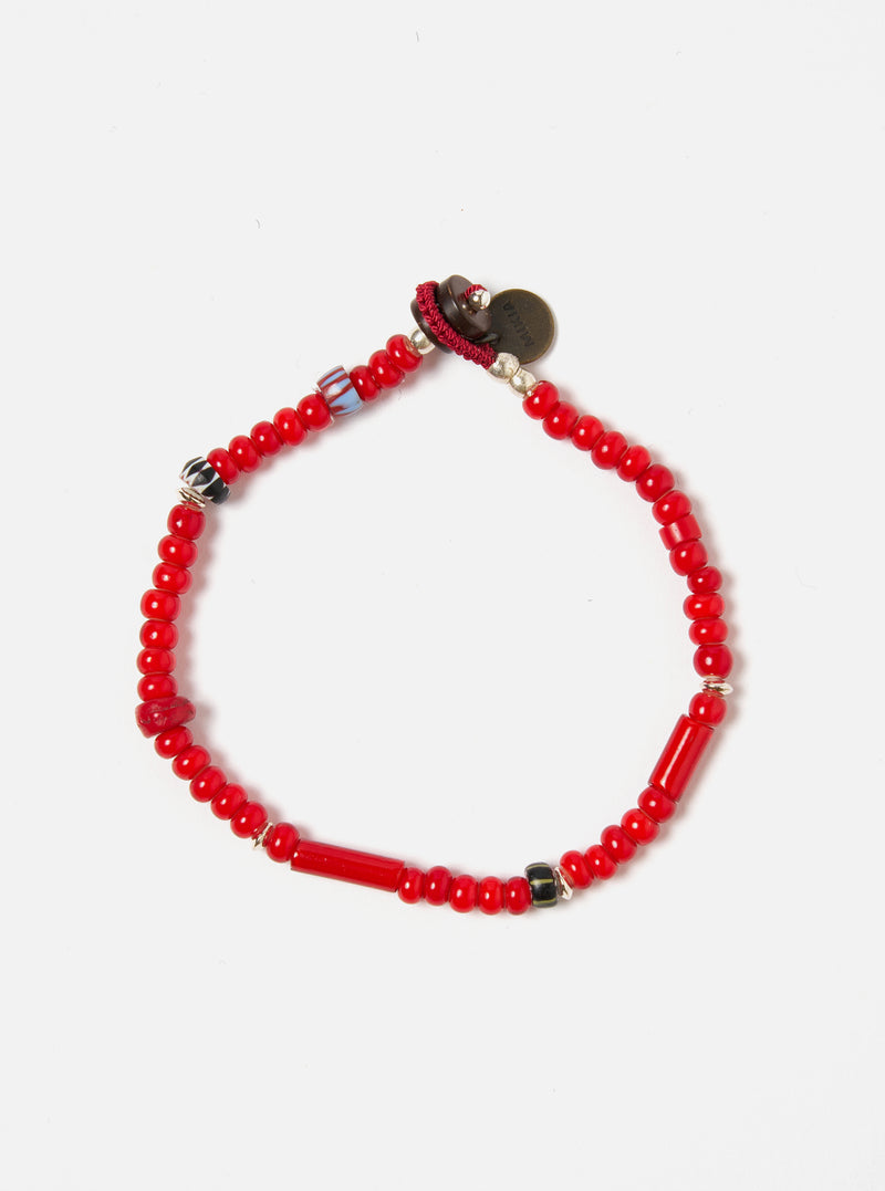 Mikia Bracelet in Red White Hearts