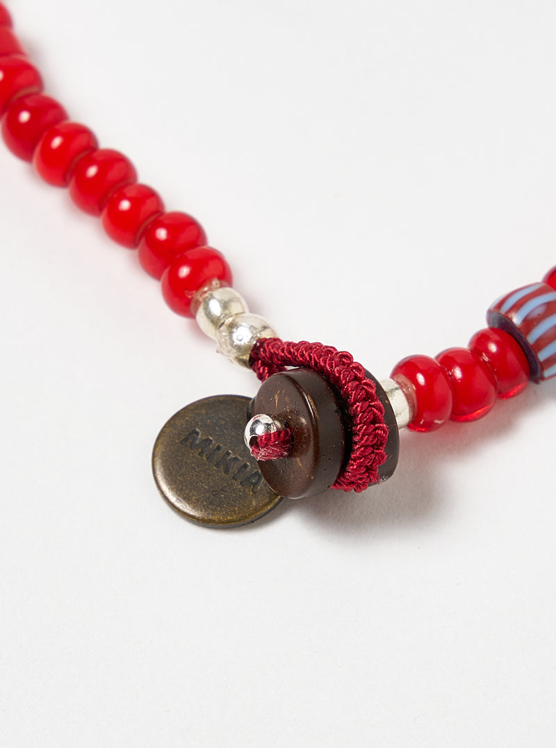 Mikia Bracelet in Red White Hearts