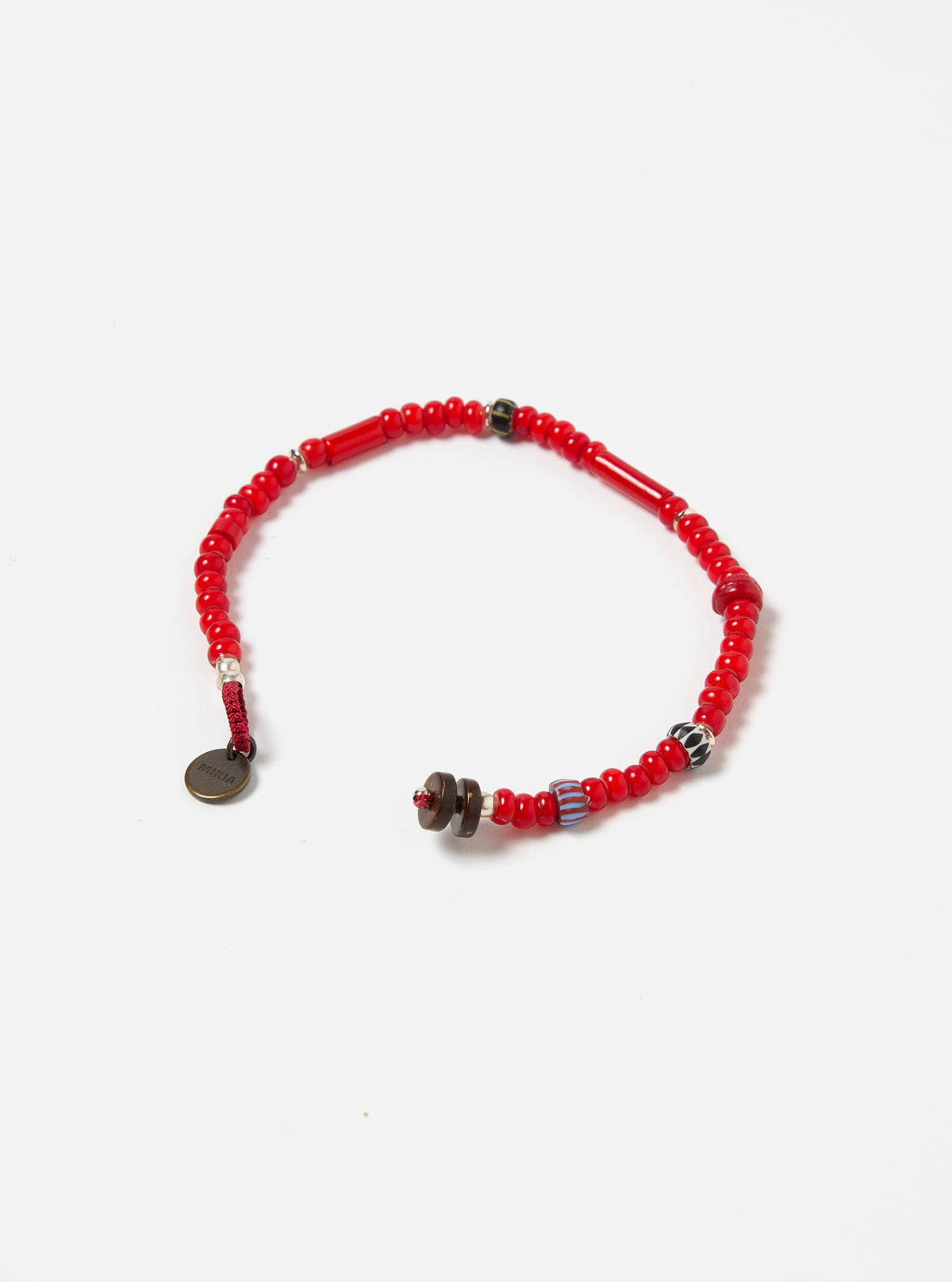 Mikia Bracelet in Red White Hearts