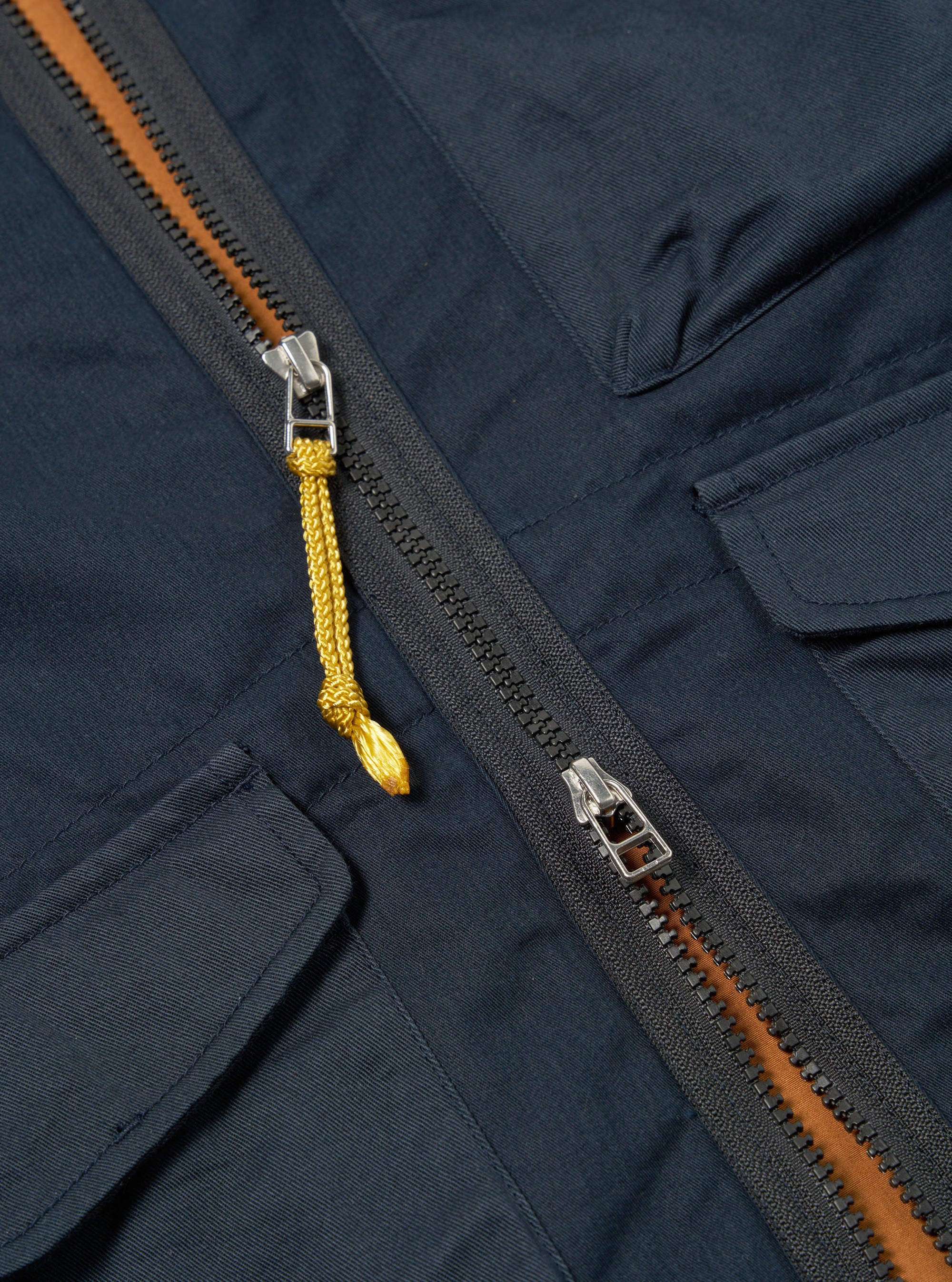 master-piece x Universal Works Parachute Liner Jacket in Navy Brushed Polytech