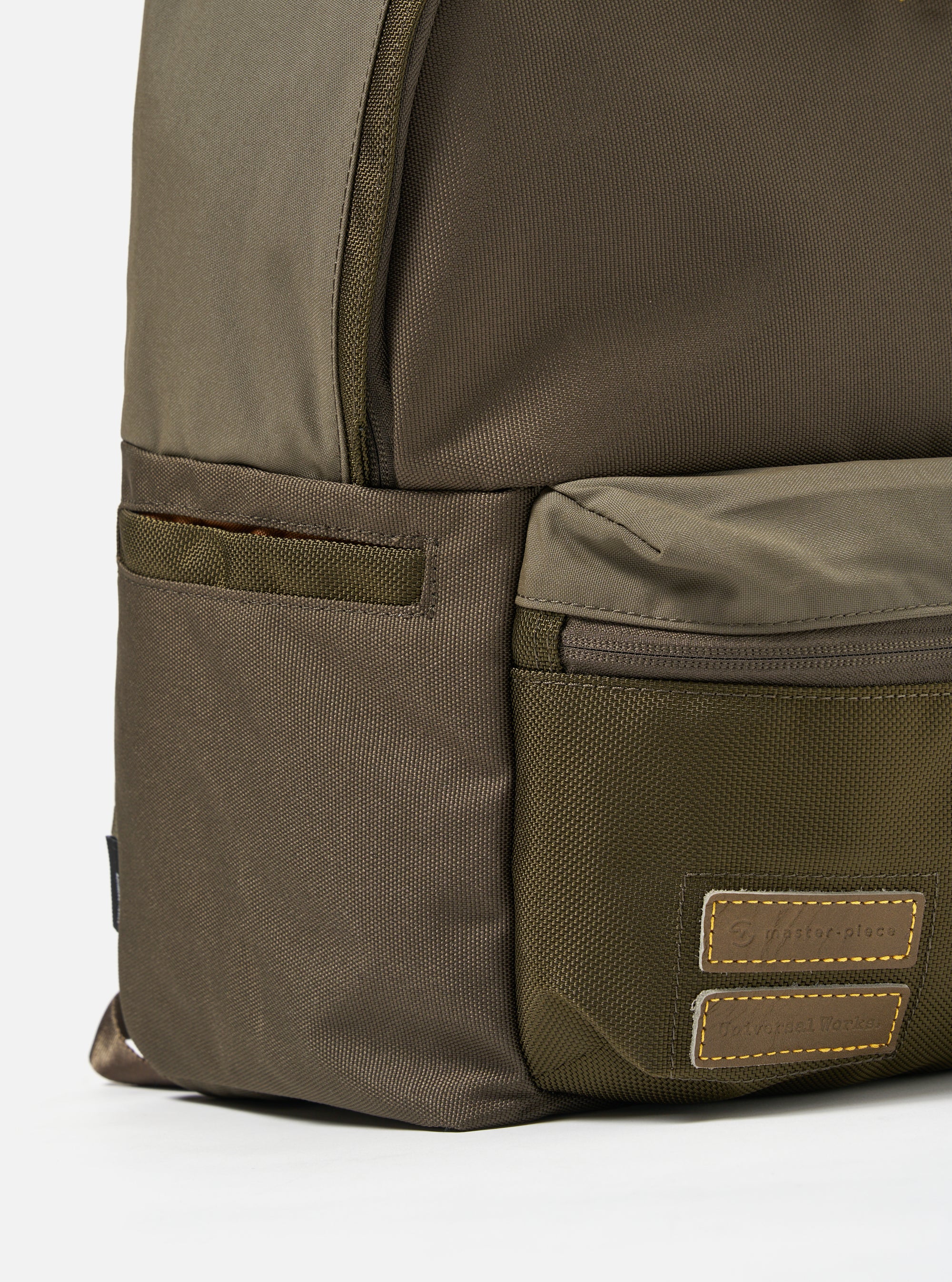 master-piece x Universal Works Backpack in Olive Recycled Tech Canvas