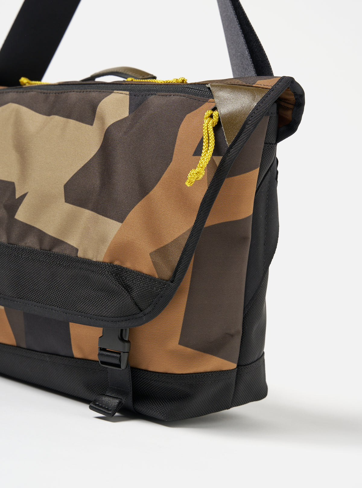 master-piece x Universal Works Courier Bag in Camo Recycled Tech Canvas