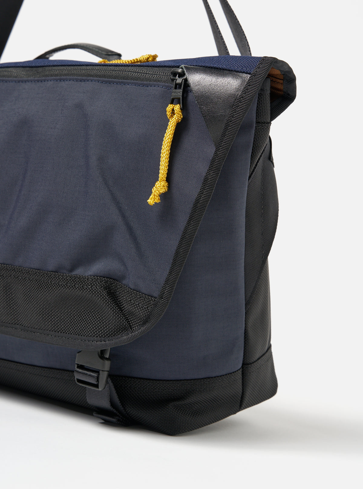 master-piece x Universal Works Courier Bag in Navy Recycled Tech Canvas