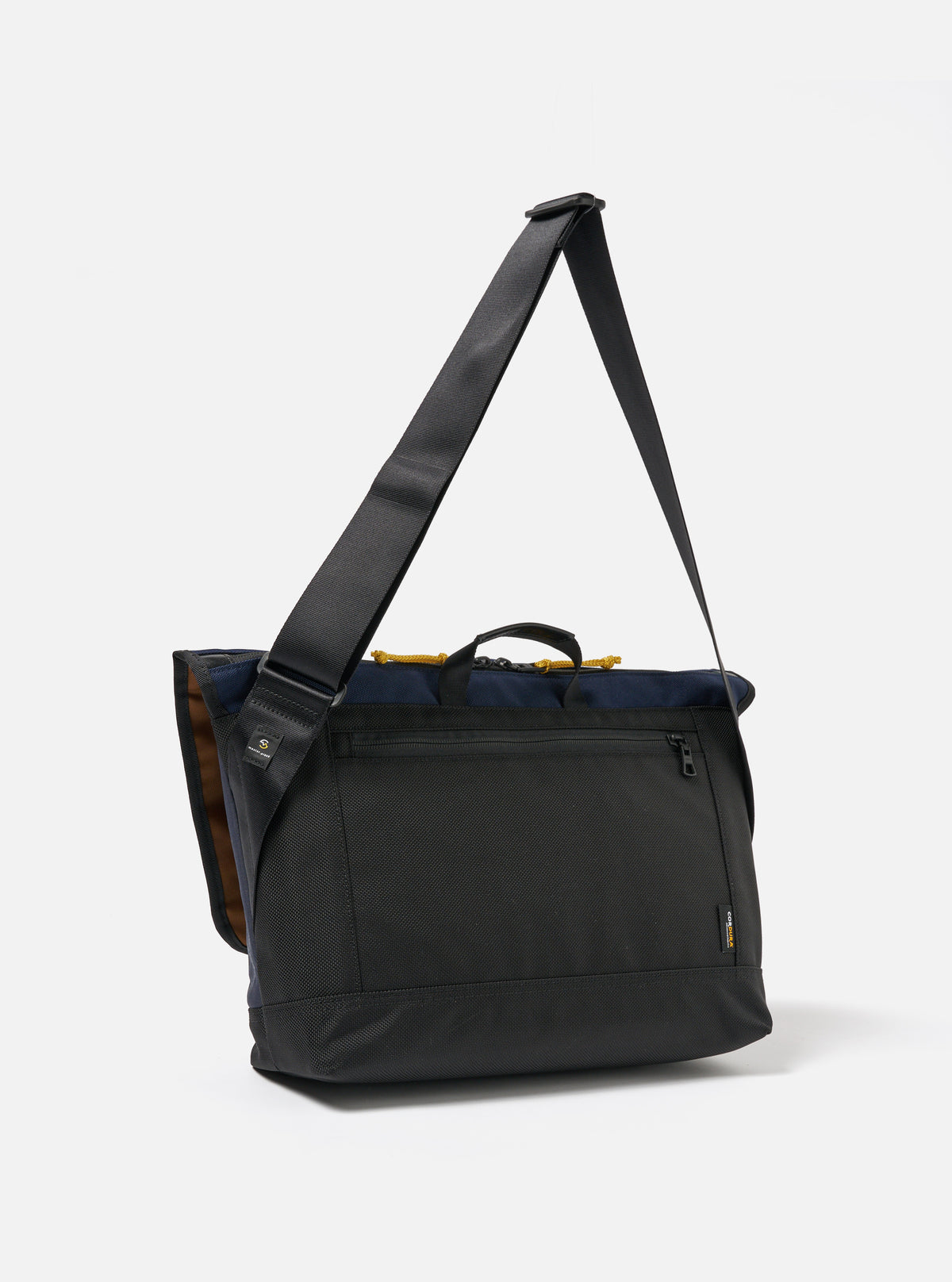 master-piece x Universal Works Courier Bag in Navy Recycled Tech Canvas