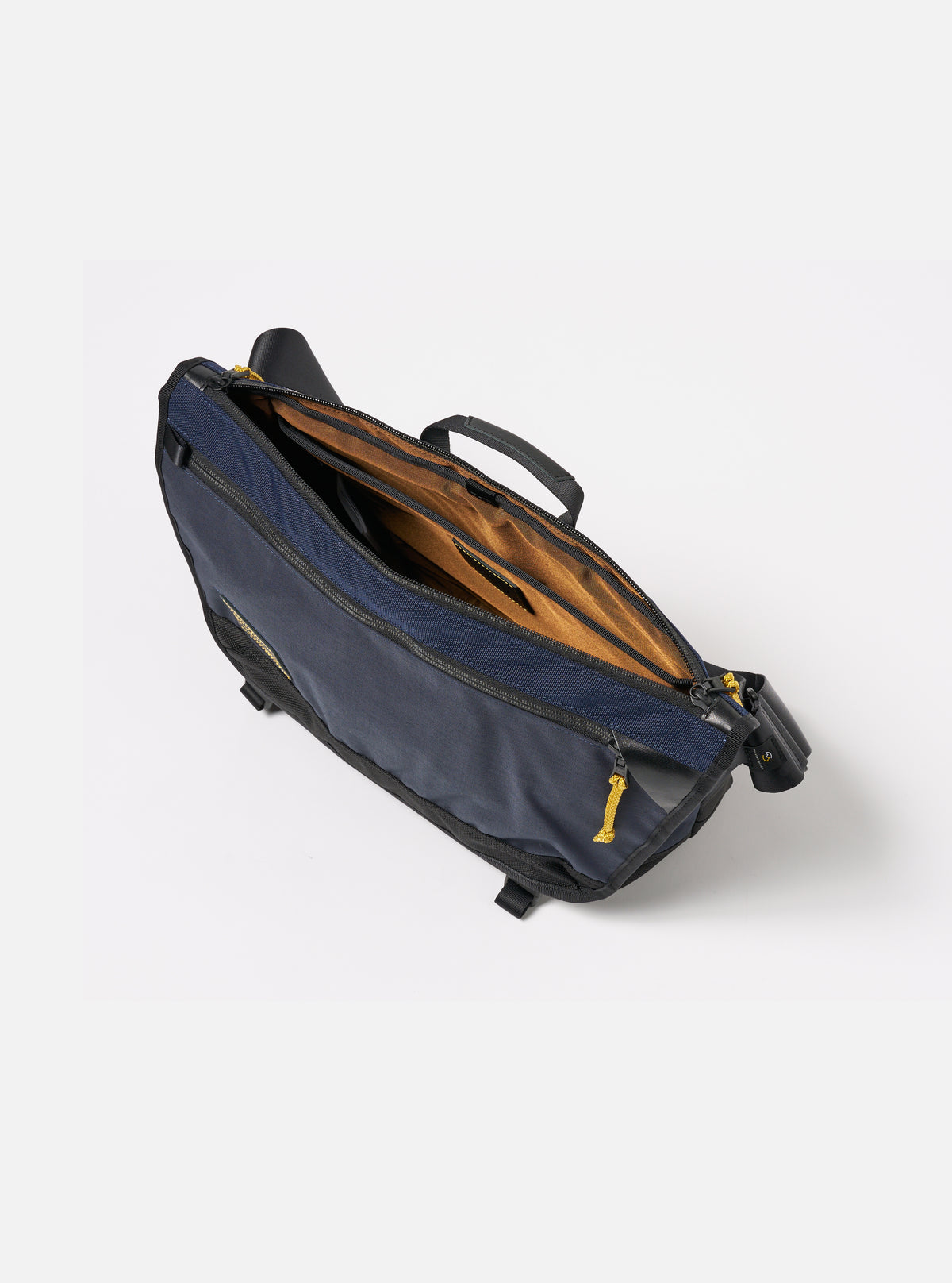 master-piece x Universal Works Courier Bag in Navy Recycled Tech Canvas