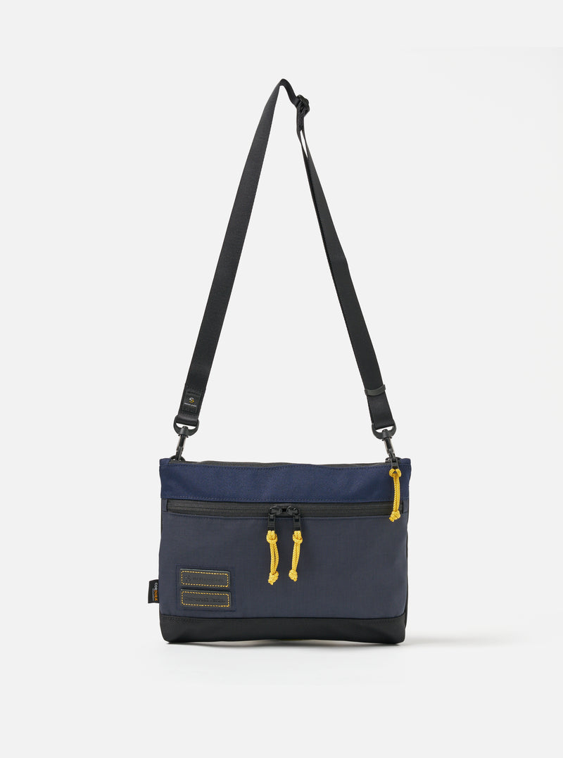 master-piece x Universal Works Shoulder Bag in Navy Recycled Tech Canvas