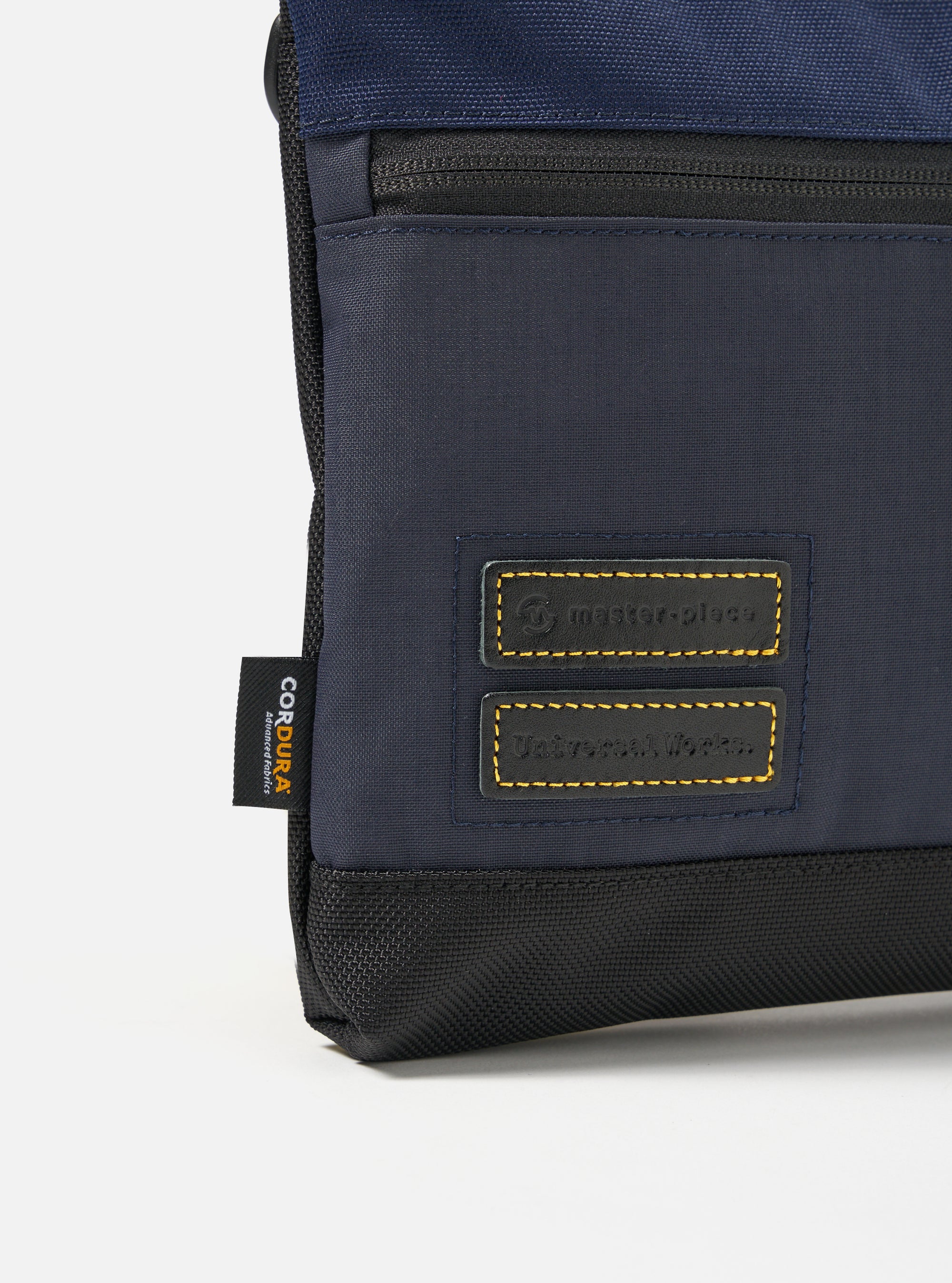 master-piece x Universal Works Shoulder Bag in Navy Recycled Tech Canvas